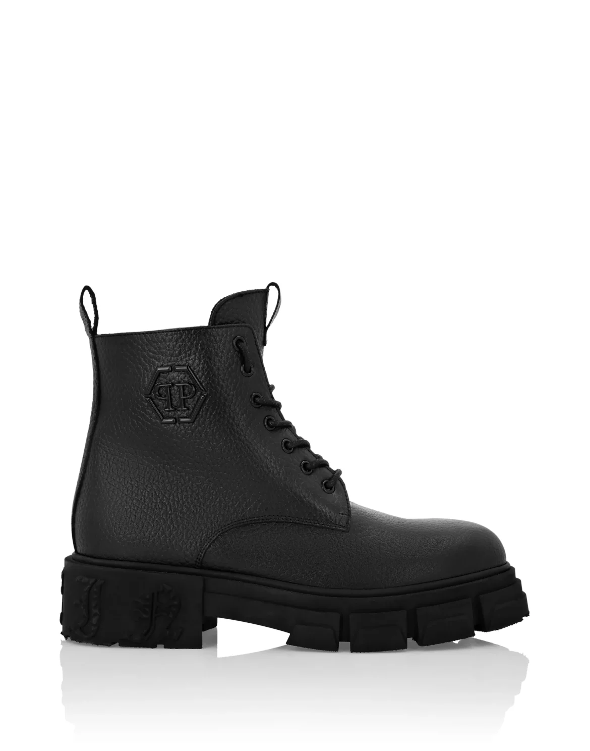 Deer Print Boots Gothic Plein, цвет: Черный