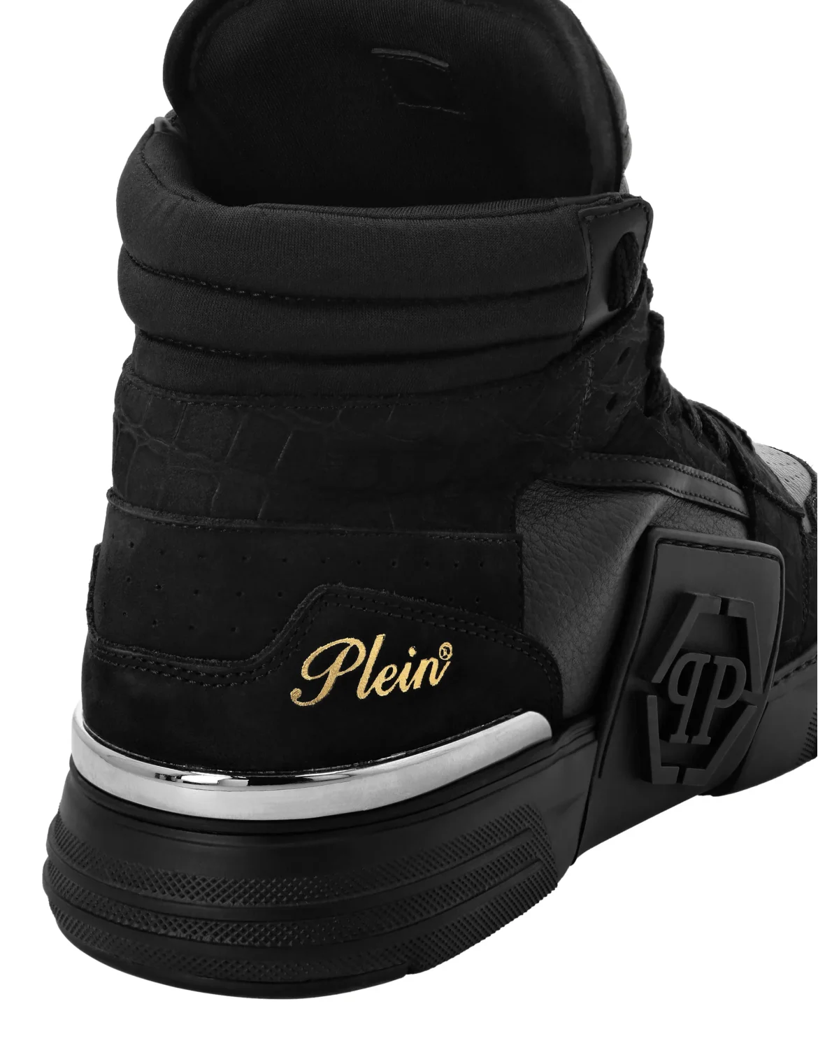 Nubuck Mid Top Sneakers Phantom, цвет: Черный