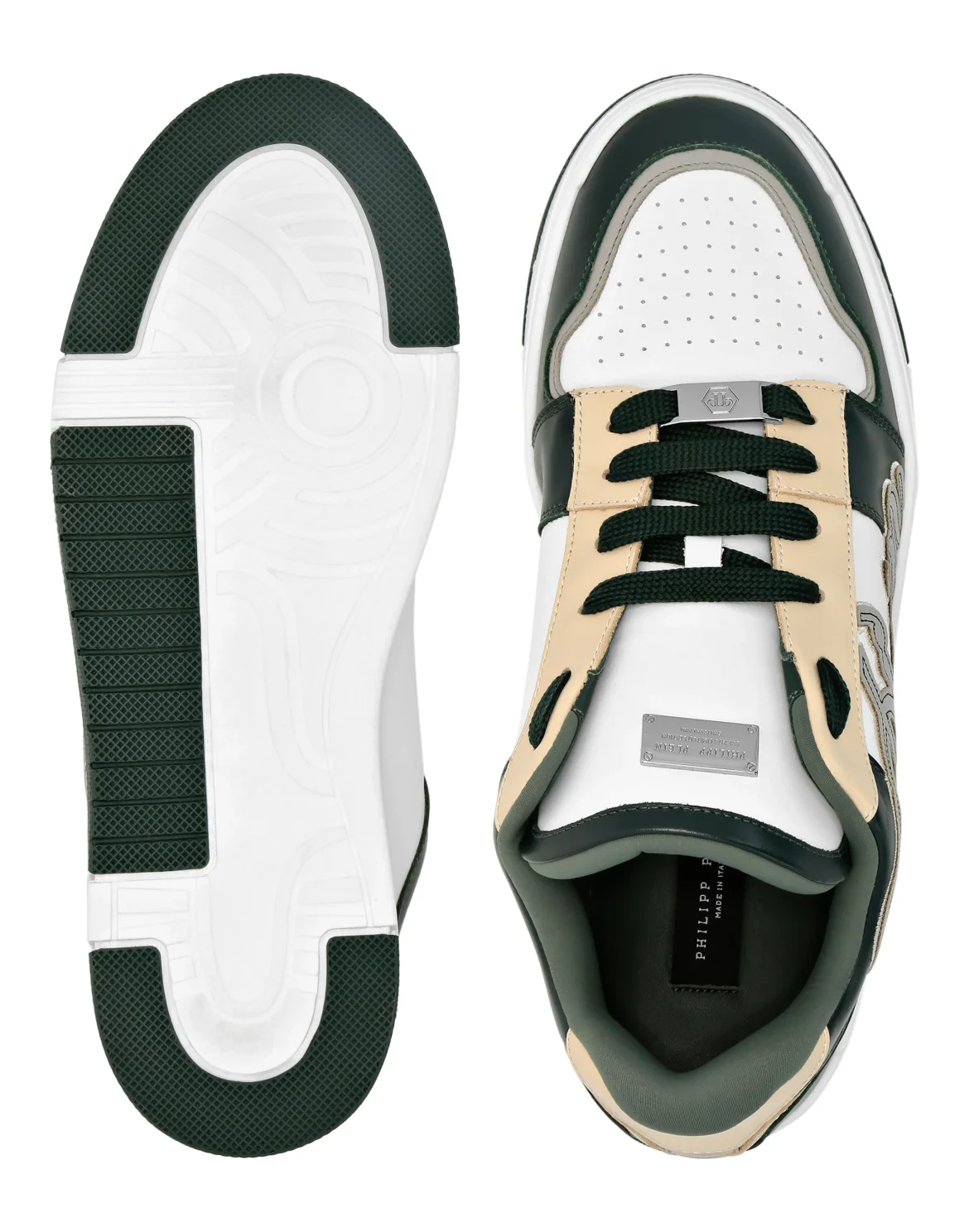 Low Top Sneakers Patch Plein, цвет: Белый