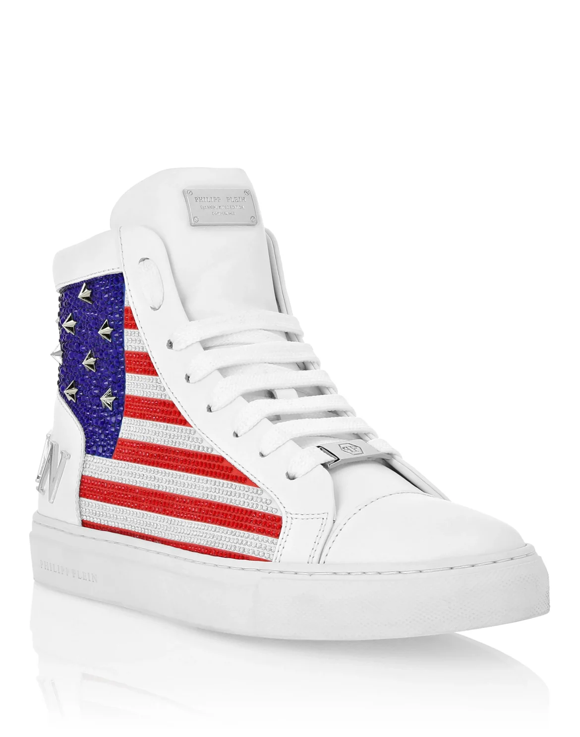 Mid Top Sneakers Star Studs America, цвет: Белый