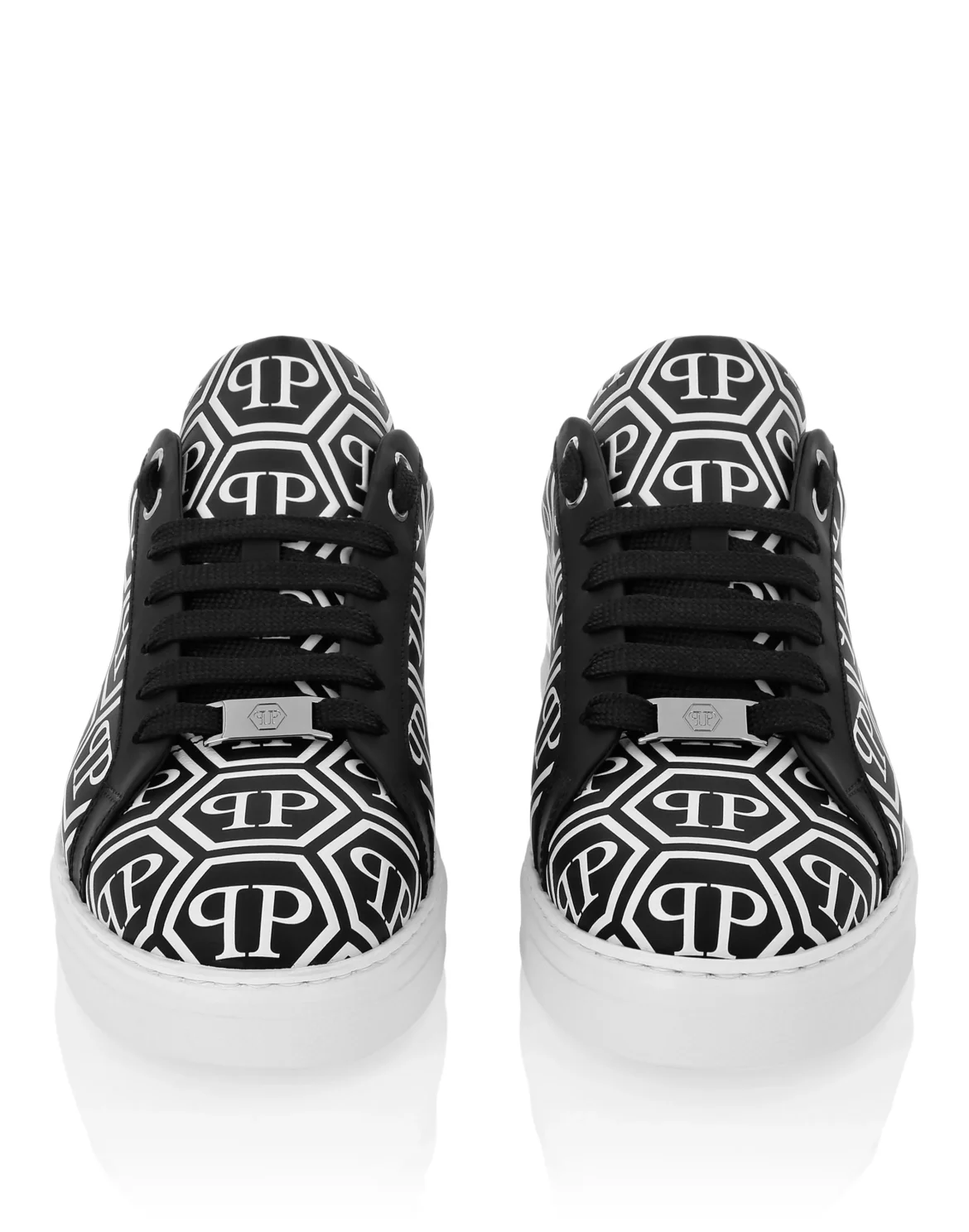 Nappa Leather Low Top Sneakers Big Monogram, цвет: Черный