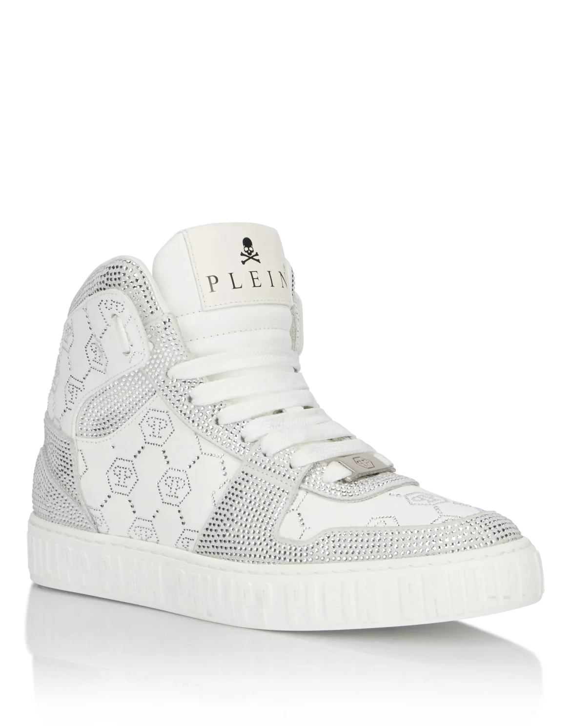 High Top Sneakers Carson Monogram Strass, цвет: Белый