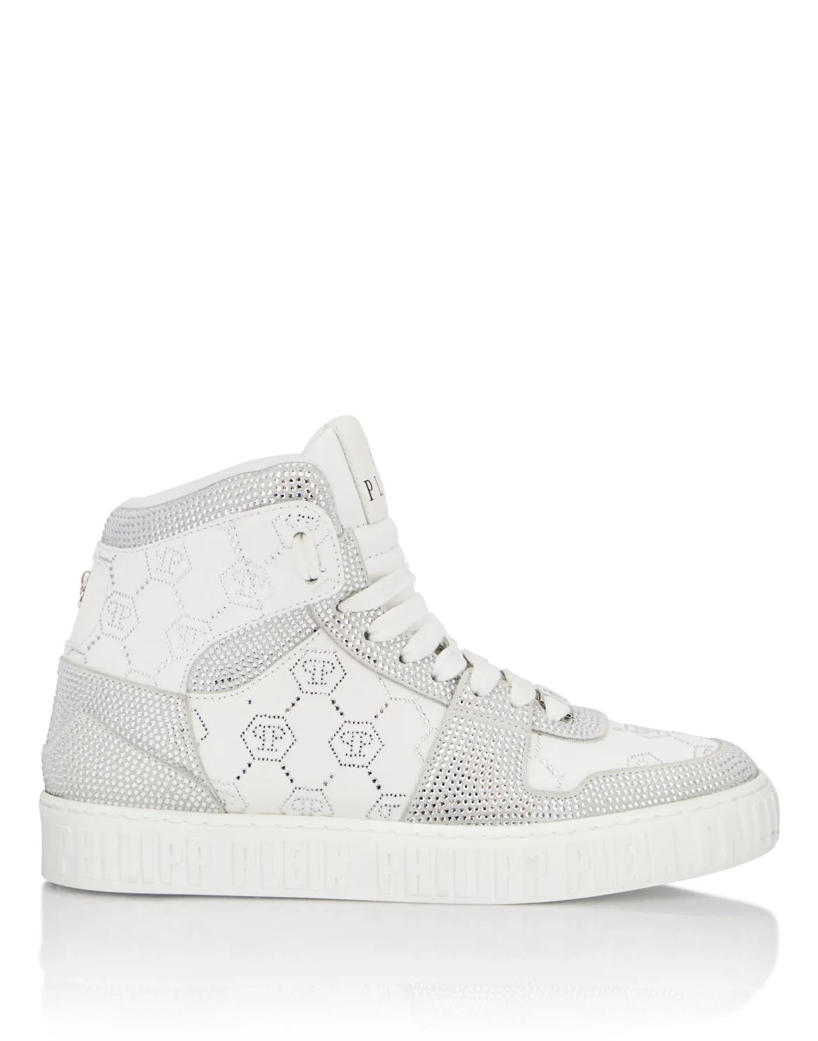 High Top Sneakers Carson Monogram Strass, цвет: Белый