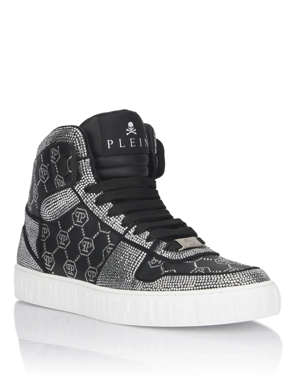 High Top Sneakers Carson Monogram Strass, цвет: Черный