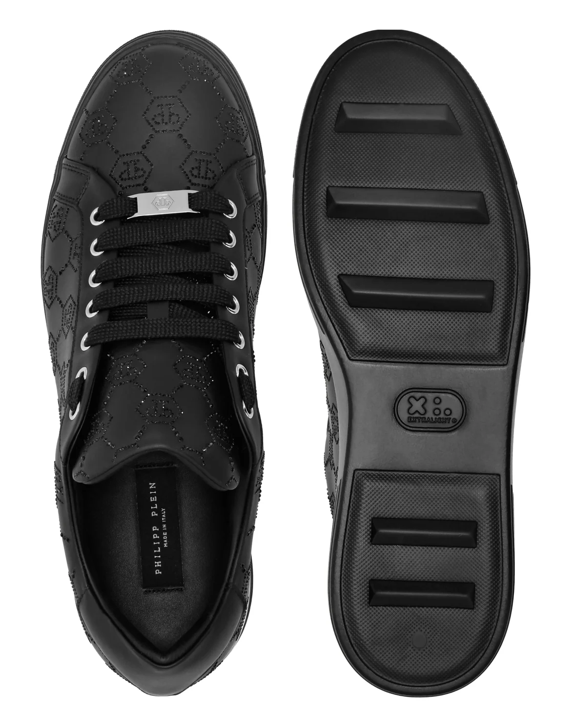 Low Top Sneakers Carson Monogram Strass, цвет: Черный