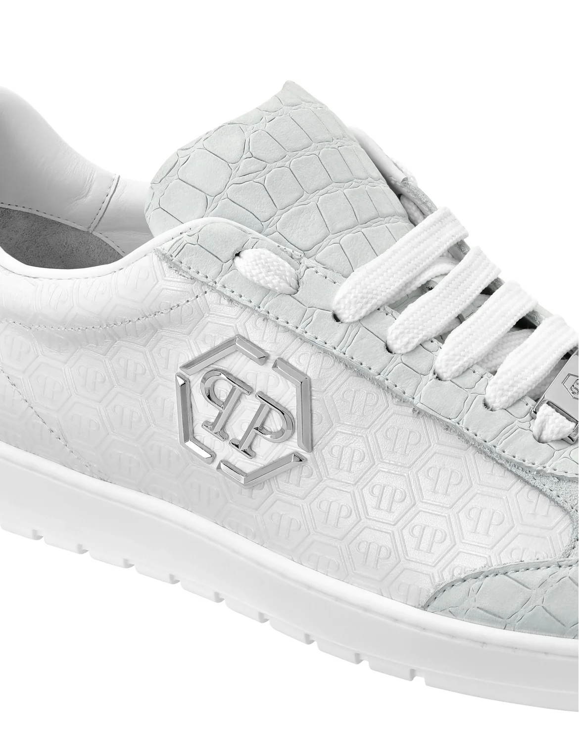 Low Top Sneakers Mixed Monogram, цвет: Белый