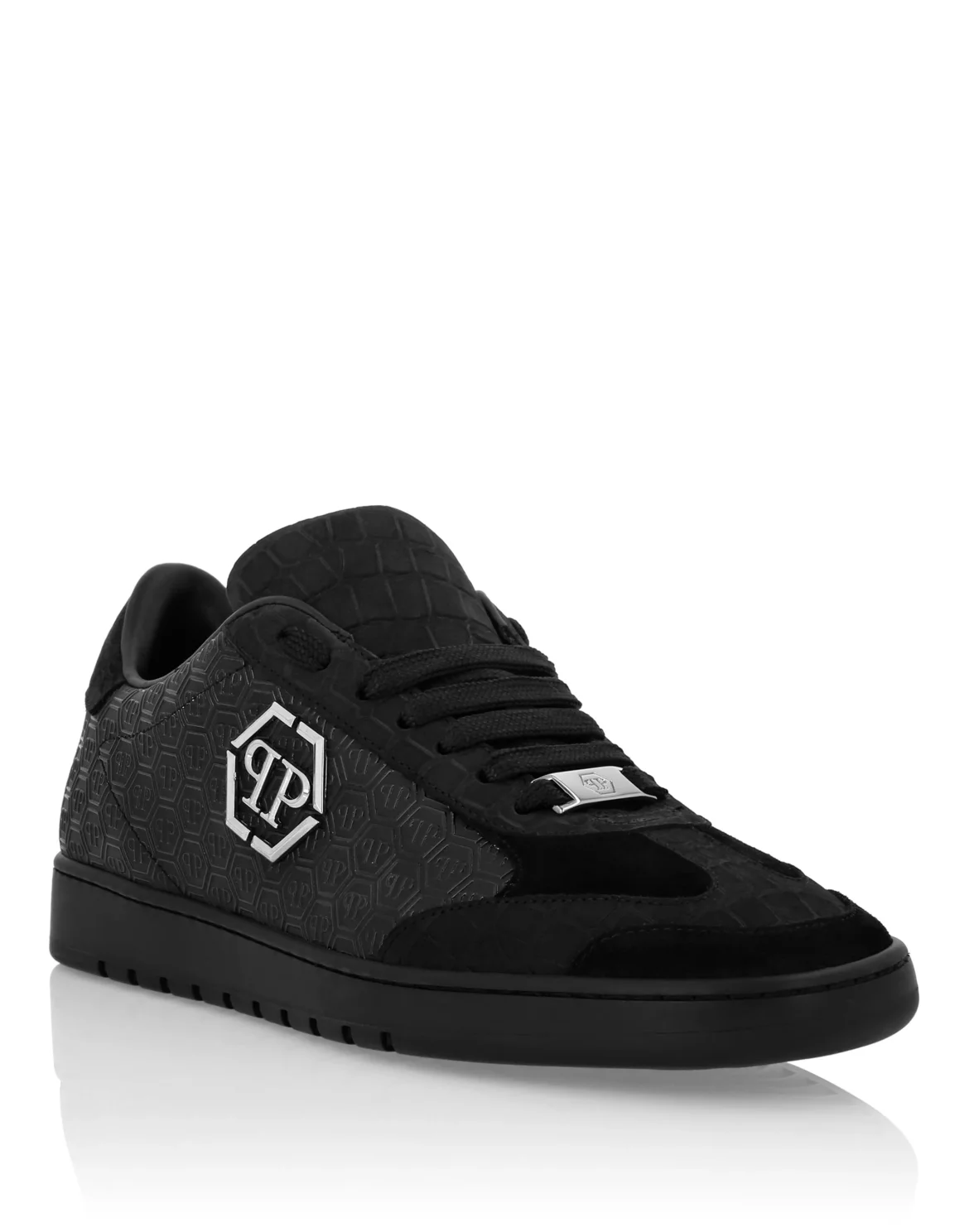 Low Top Sneakers Mixed Monogram, цвет: Черный