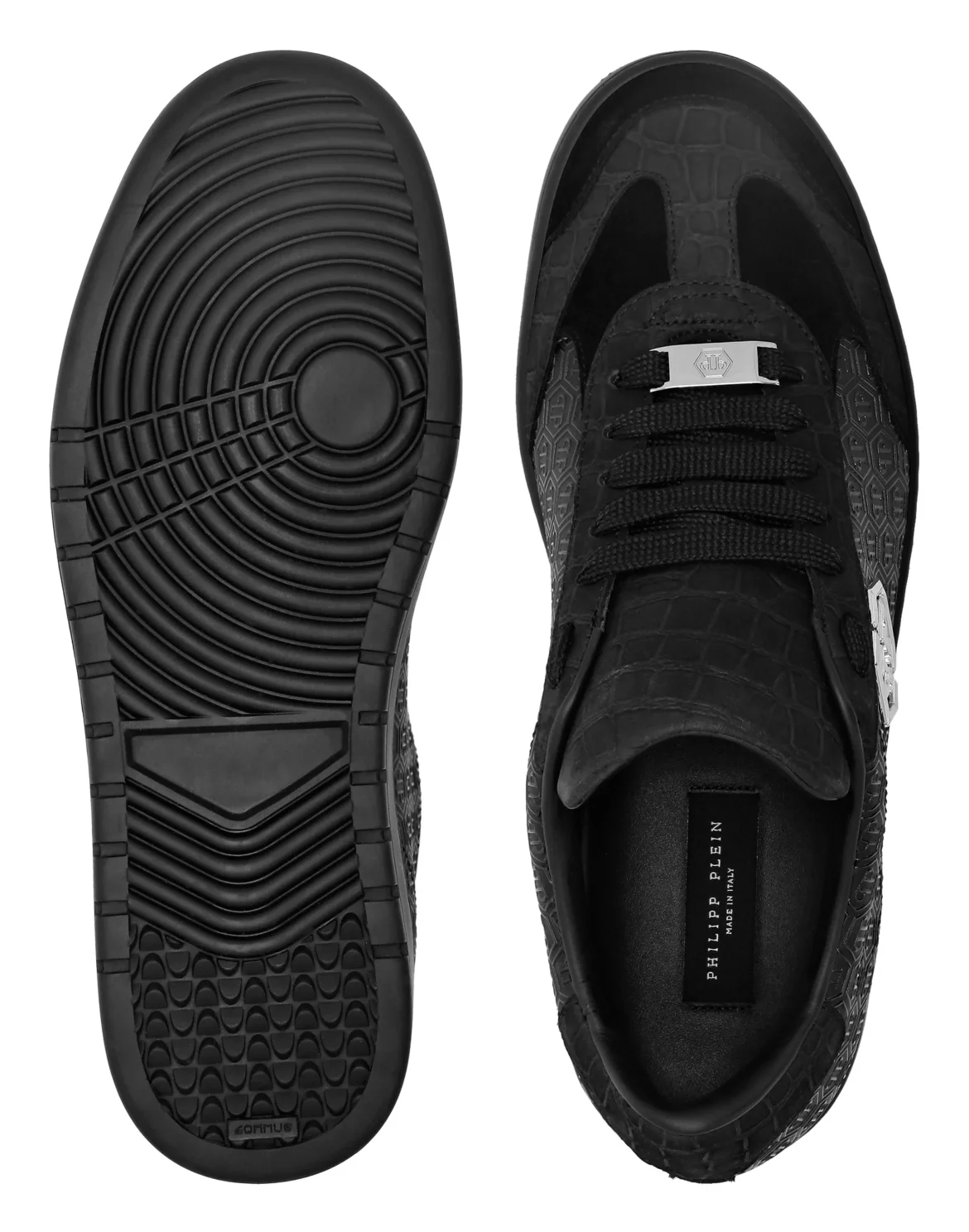 Low Top Sneakers Mixed Monogram, цвет: Черный