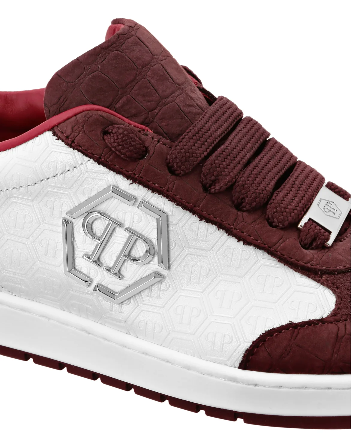 Low Top Sneakers Mixed Monogram, цвет: Красный