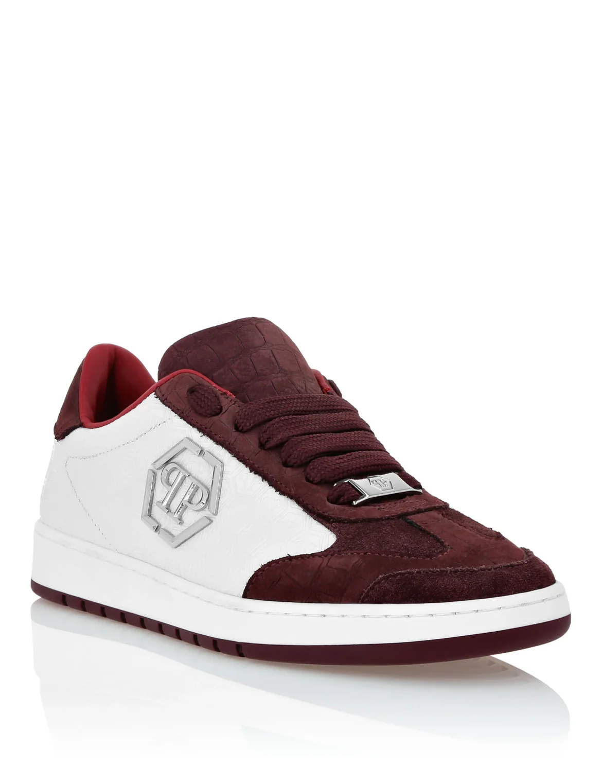 Low Top Sneakers Mixed Monogram, цвет: Красный