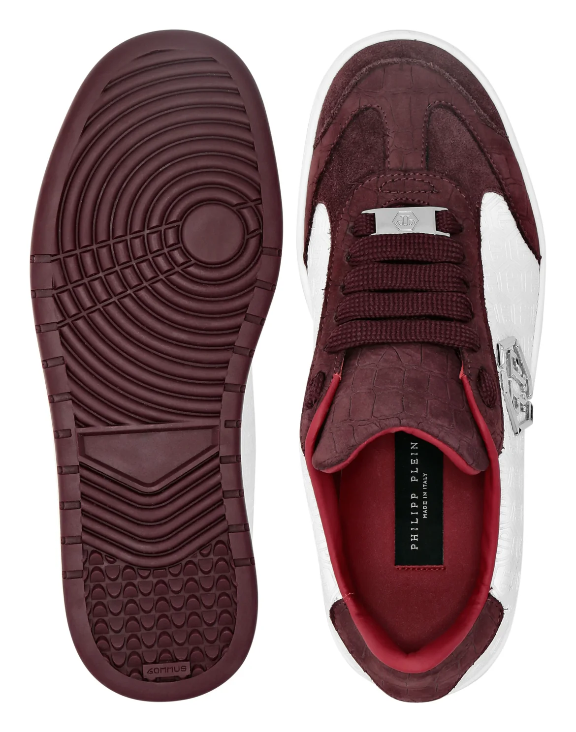 Low Top Sneakers Mixed Monogram, цвет: Красный