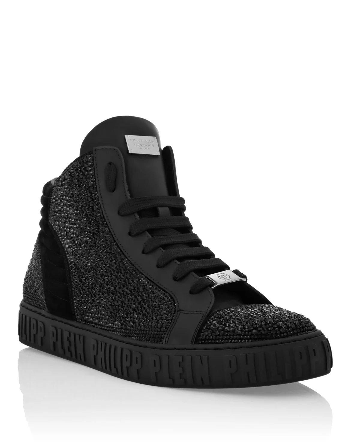Mid Top Sneakers Mix Strass, цвет: Черный
