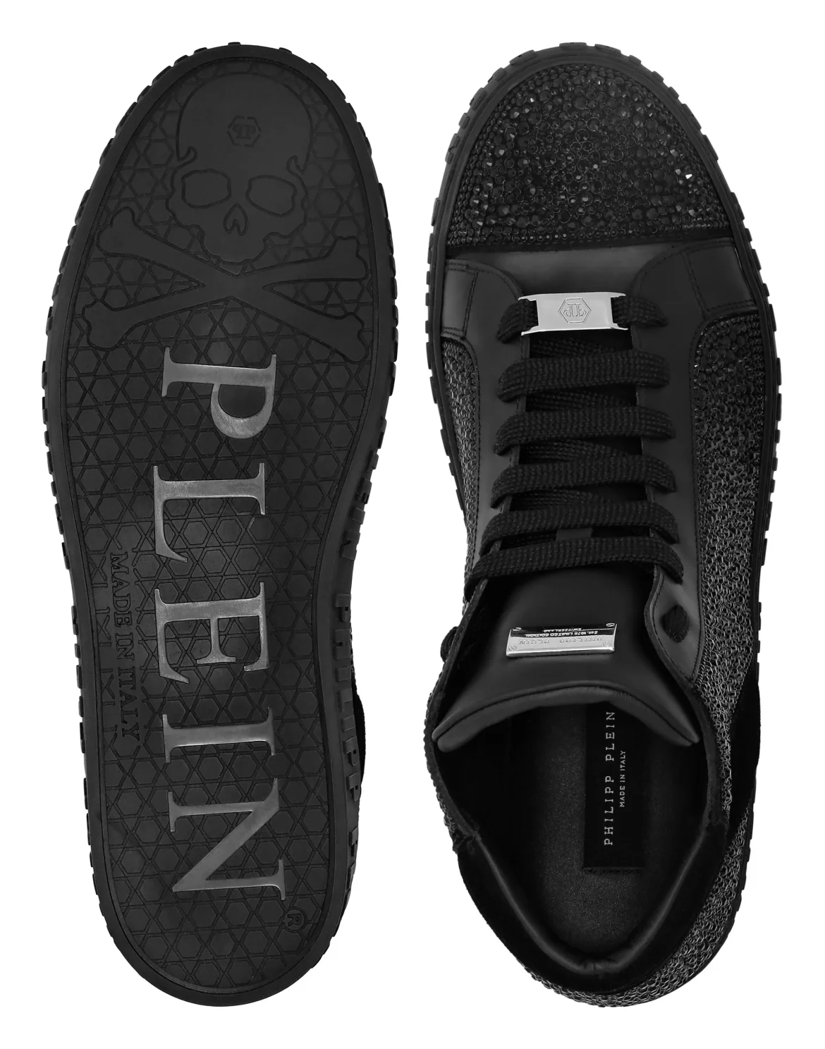 Mid Top Sneakers Mix Strass, цвет: Черный
