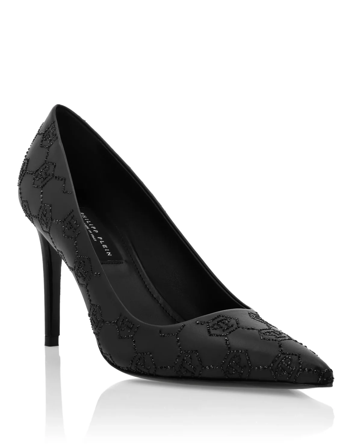 Mid Heel Pumps Monogram Strass, цвет: Черный