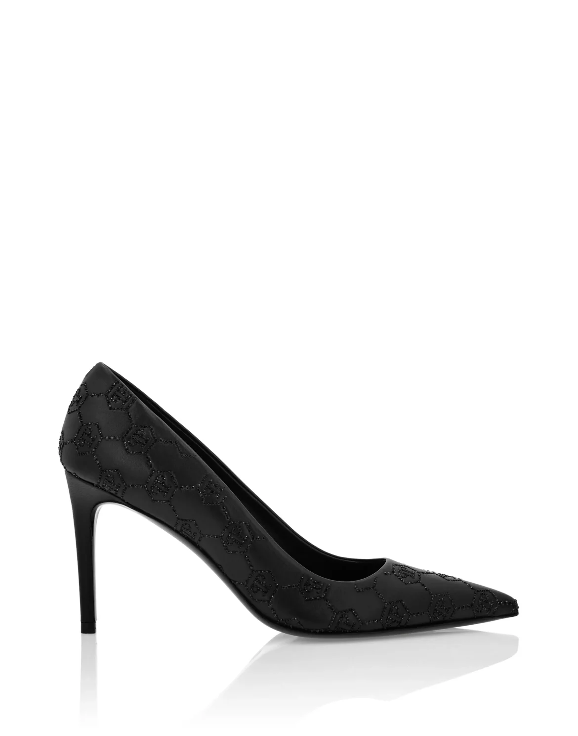 Mid Heel Pumps Monogram Strass, цвет: Черный