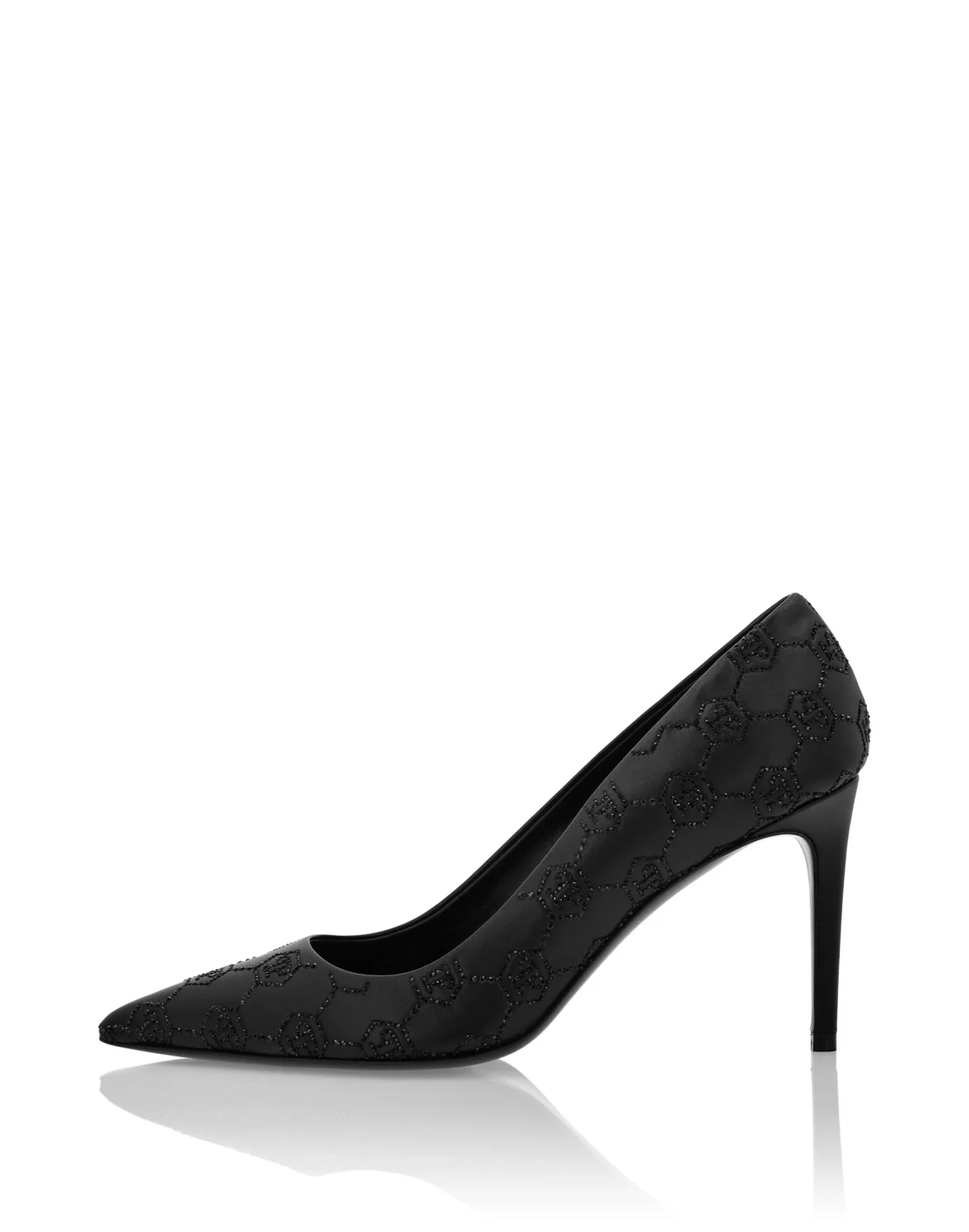 Mid Heel Pumps Monogram Strass, цвет: Черный