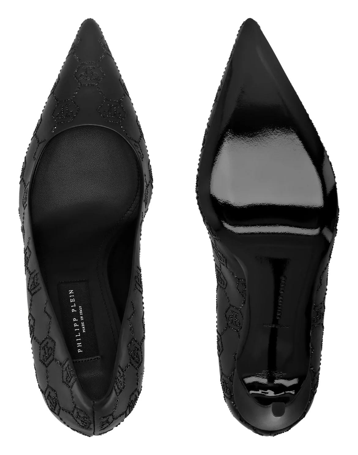 Mid Heel Pumps Monogram Strass, цвет: Черный