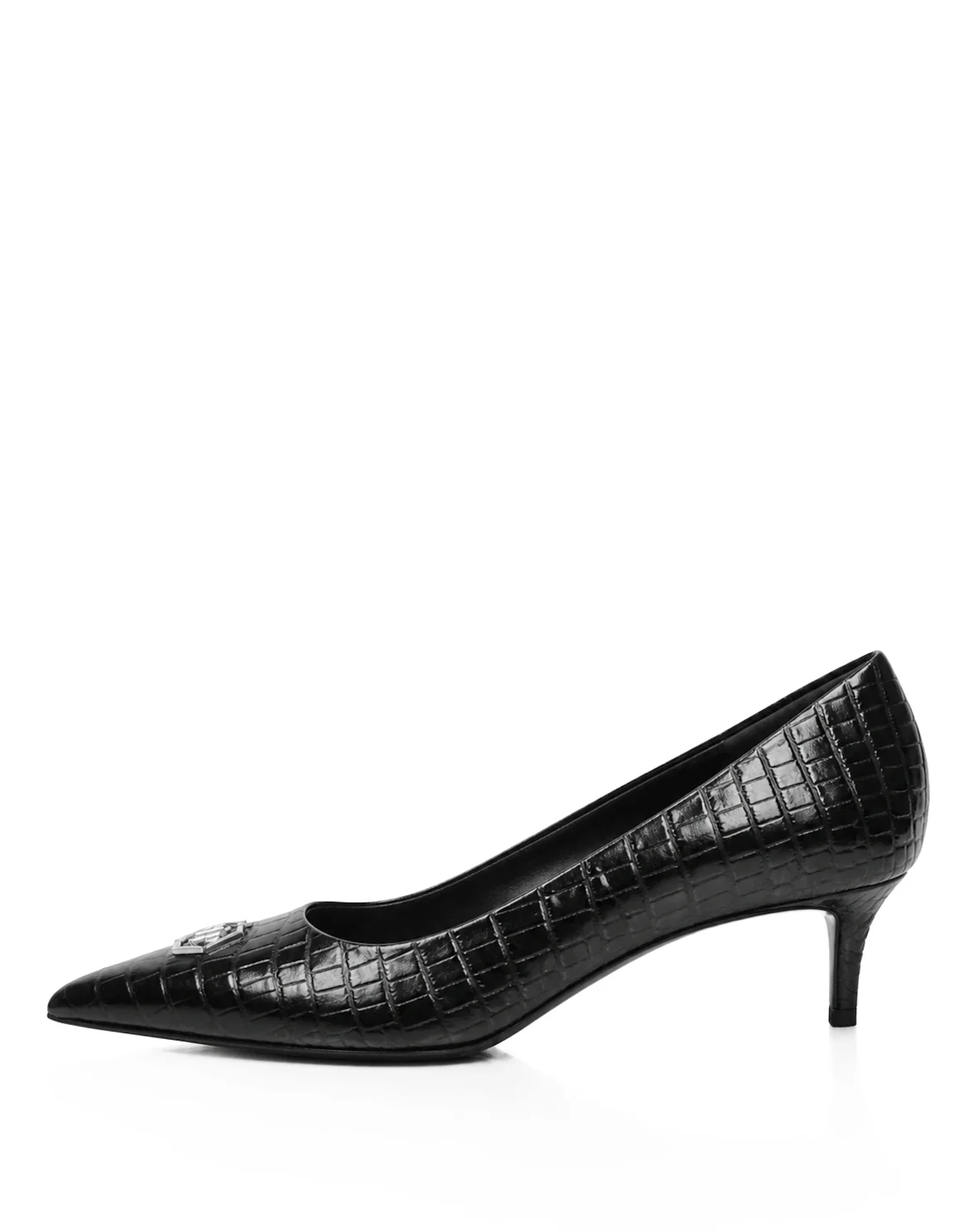 Decollete Mid Heels 6 Cocco Hexagon, цвет: Черный