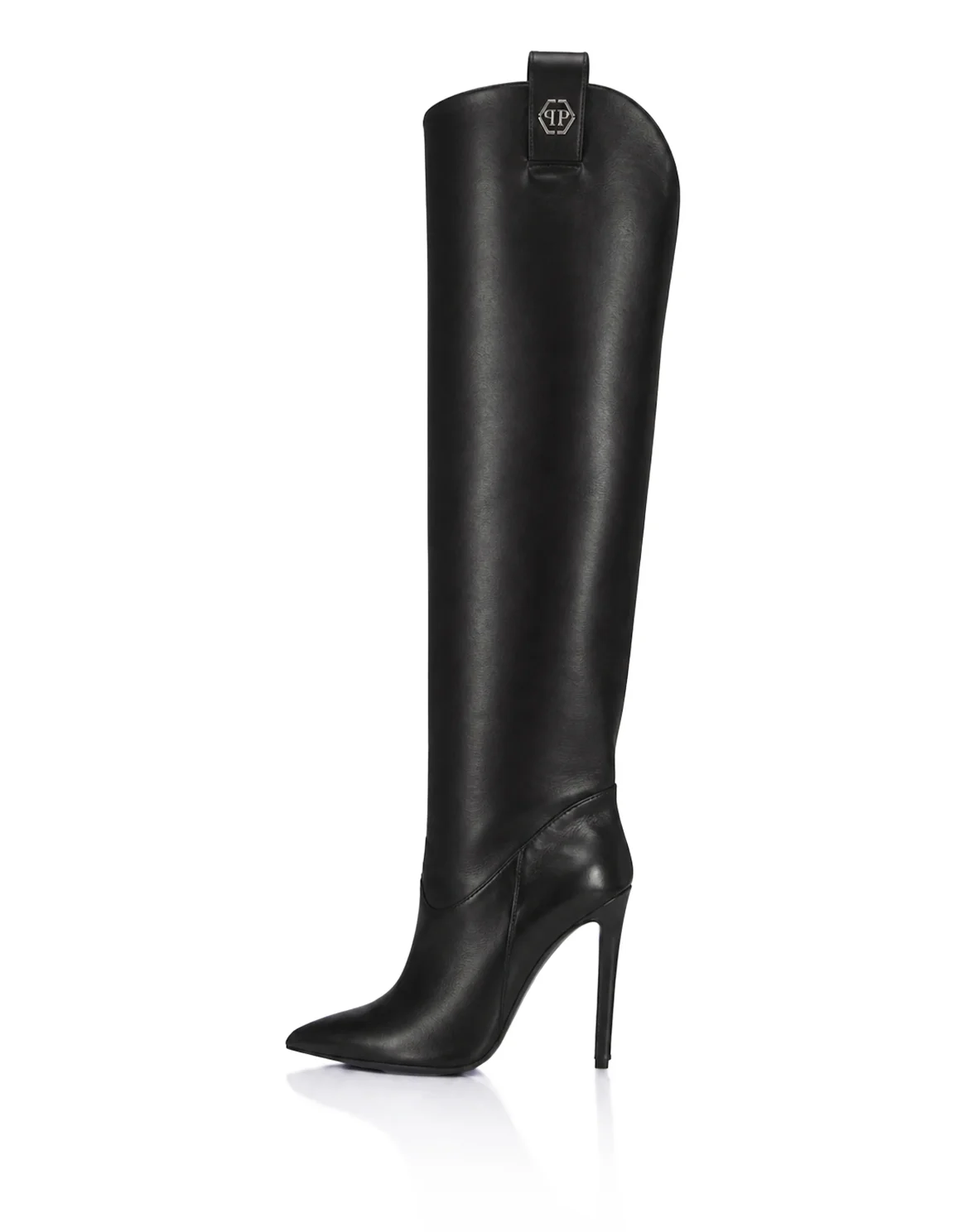 Nappa Leather High Heel Boots 9, цвет: Черный