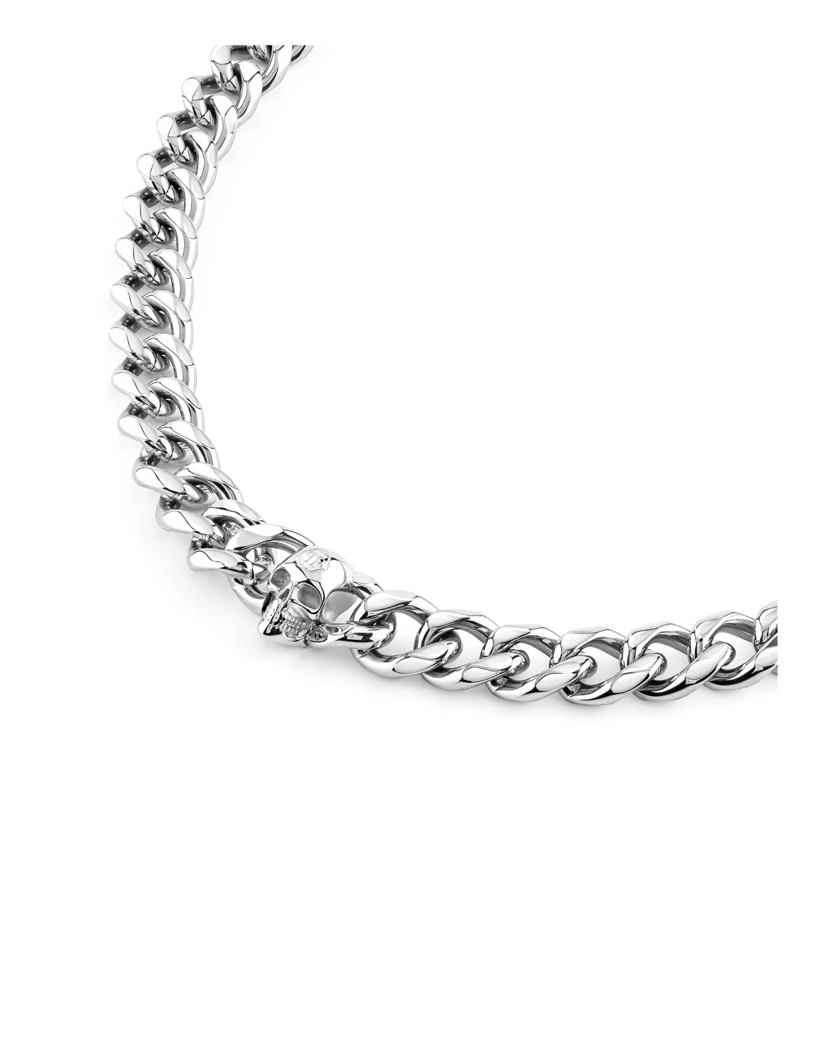 Necklace PLEIN ICON CHAIN, цвет: Серебристый