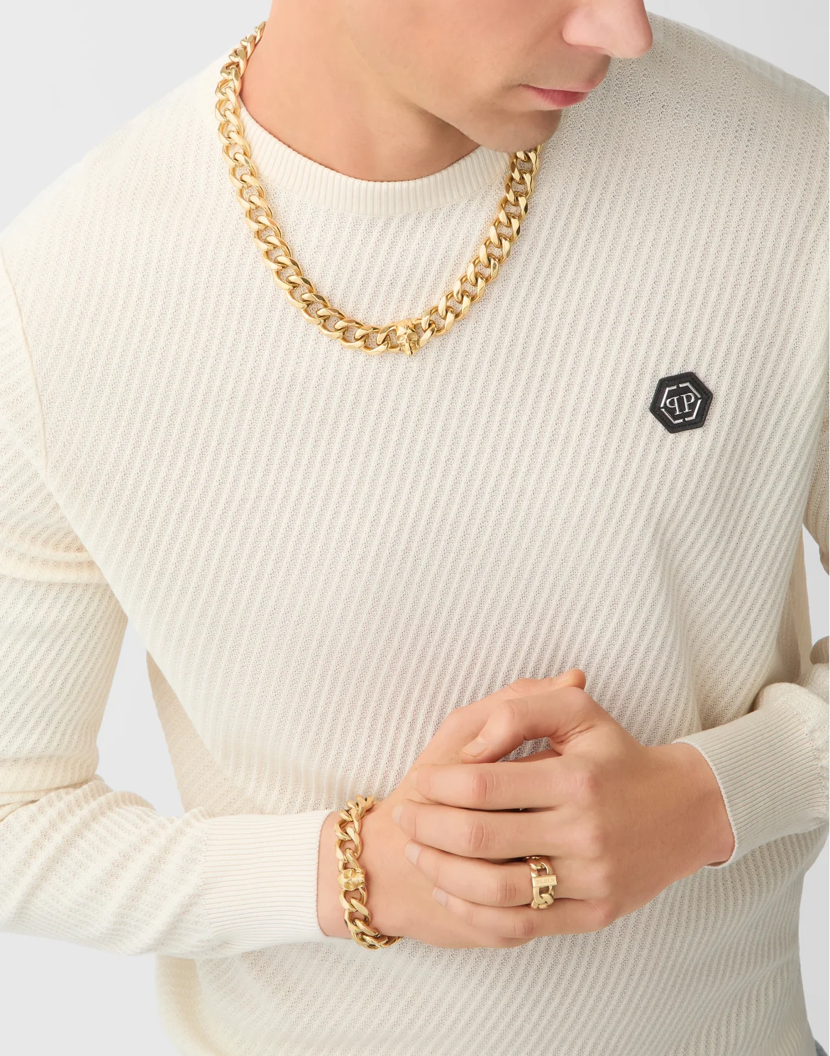 Bracelet PLEIN ICON CHAIN, цвет: Золотой