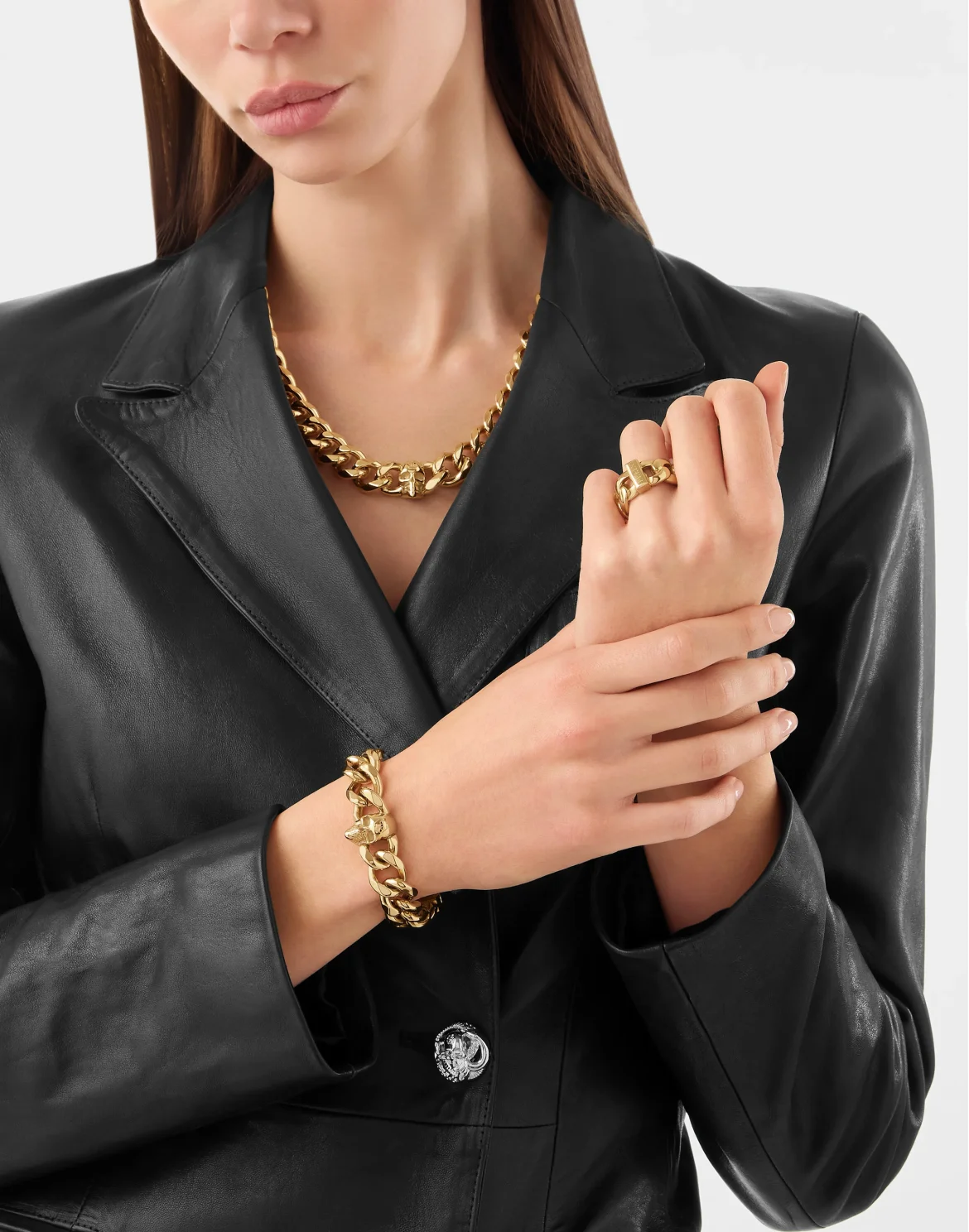 Bracelet PLEIN ICON CHAIN, цвет: Золотой