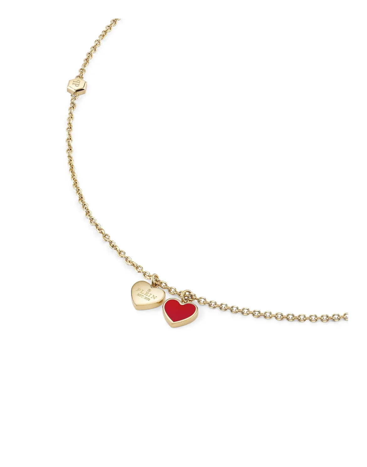 Necklace PLEIN ROCKED HEART, цвет: Золотой