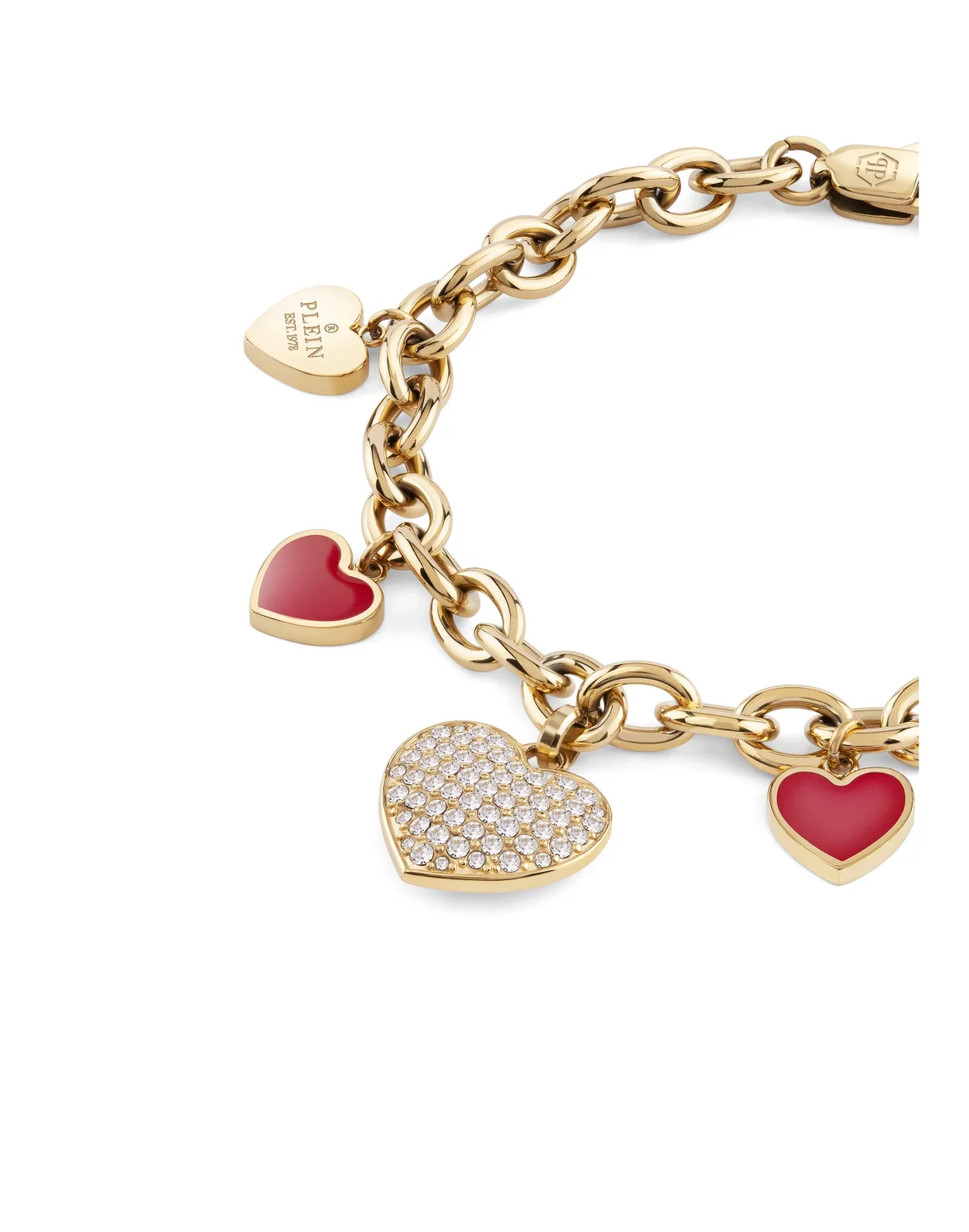 Bracelet PLEIN ROCKED HEART, цвет: Золотой