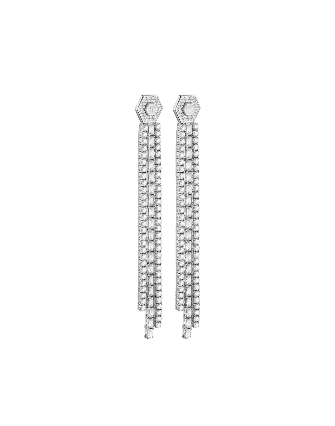 Earrings PLEIN TENNIS ROYAL, цвет: Серебристый