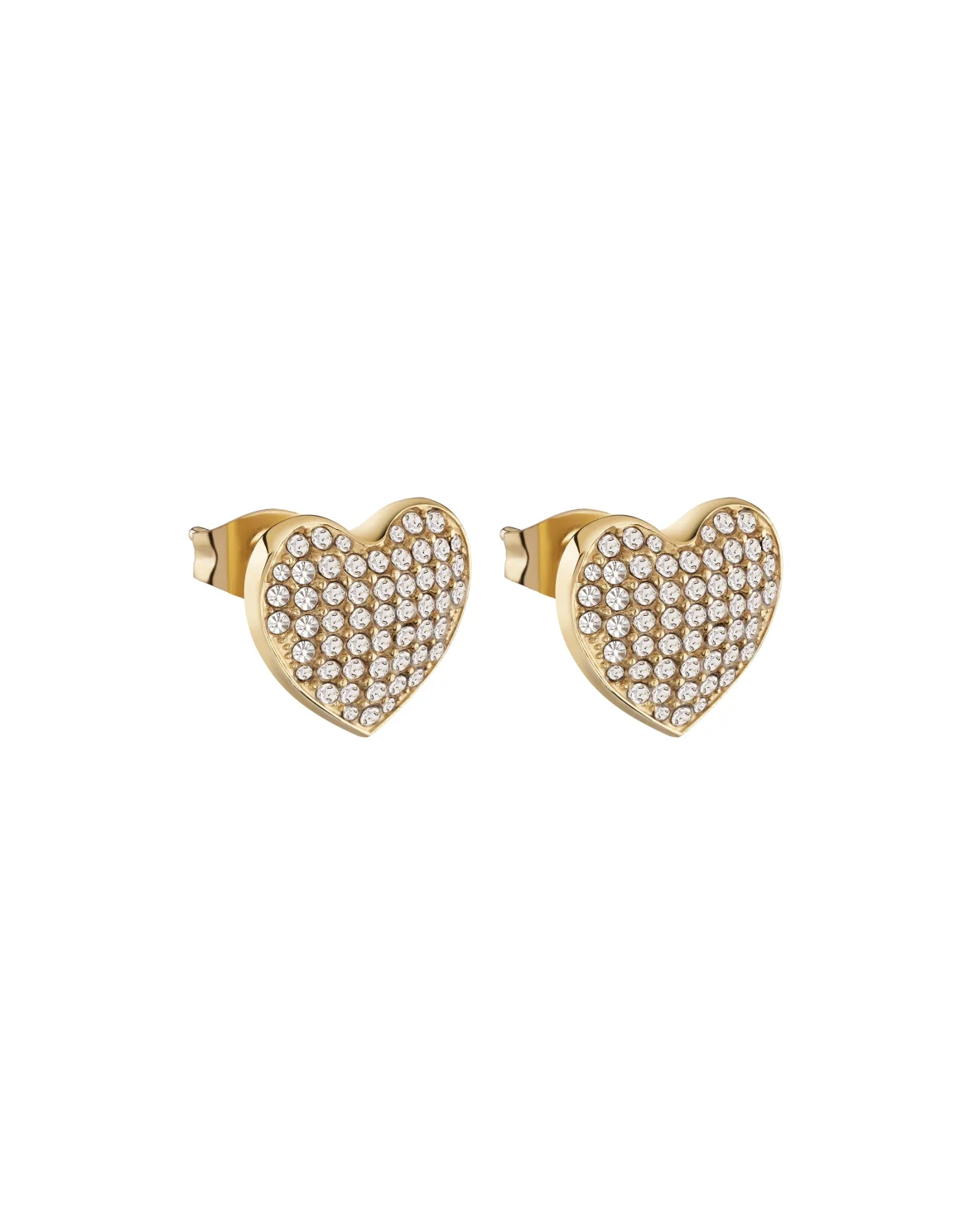 Earrings PLEIN ROCKED HEART Stones, цвет: Золотой
