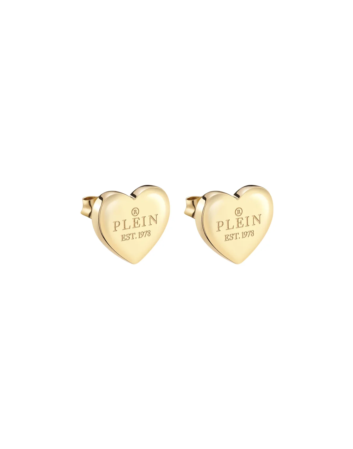 Earrings PLEIN ROCKED HEART, цвет: Золотой