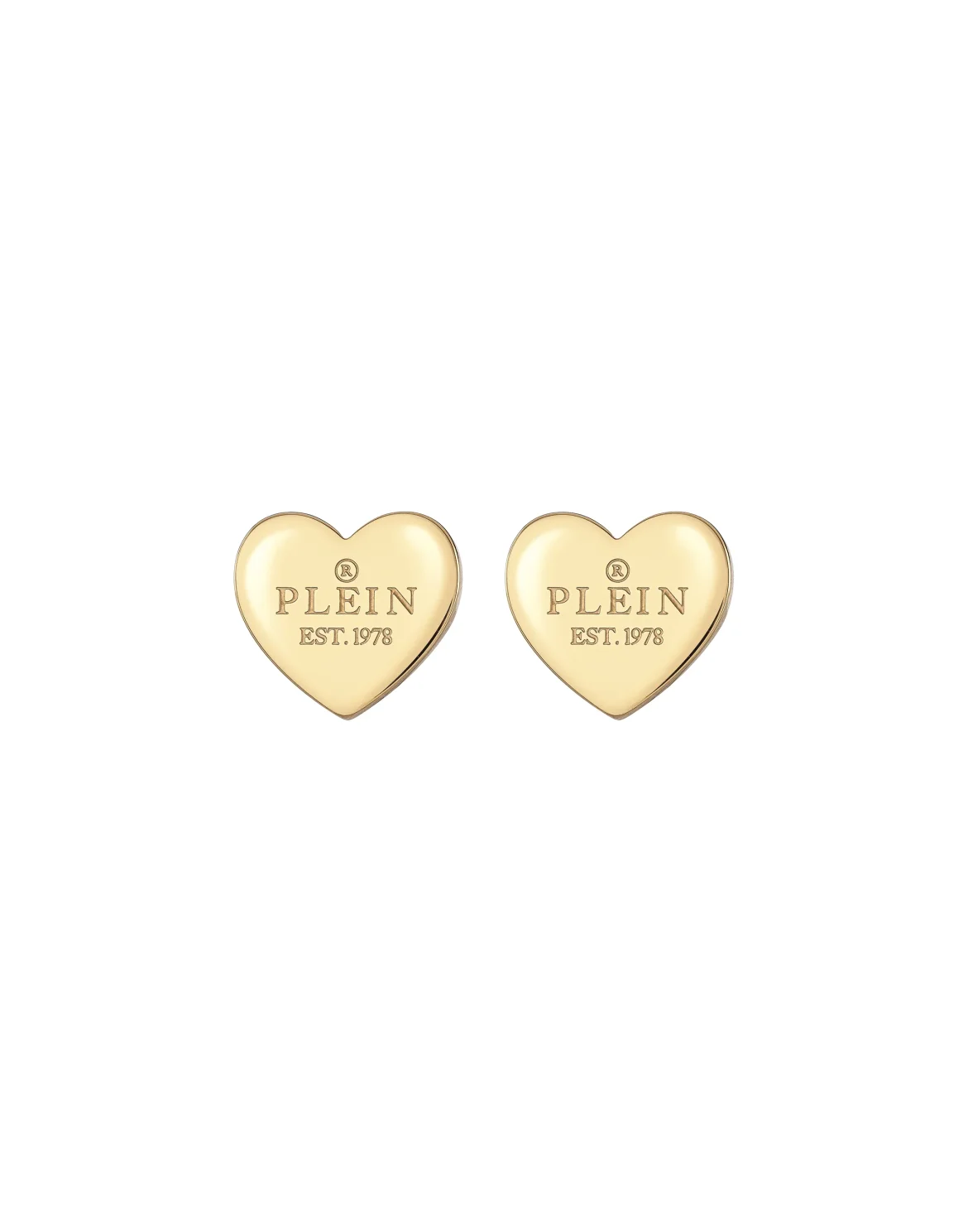 Earrings PLEIN ROCKED HEART, цвет: Золотой