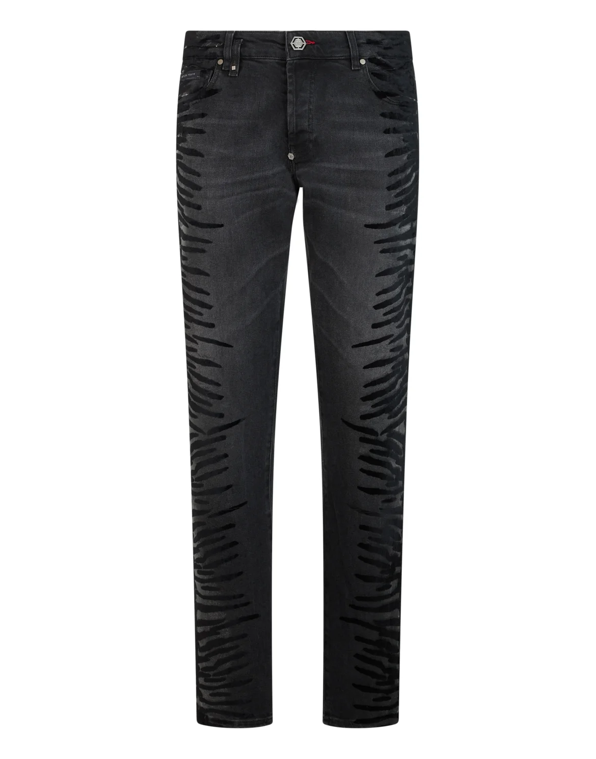 Super Straight Cut Jeans Tiger Flock, цвет: Черный