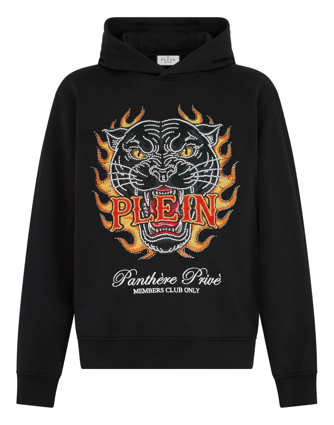 Hoodie Urban Jungle Panther Stones, цвет: Черный