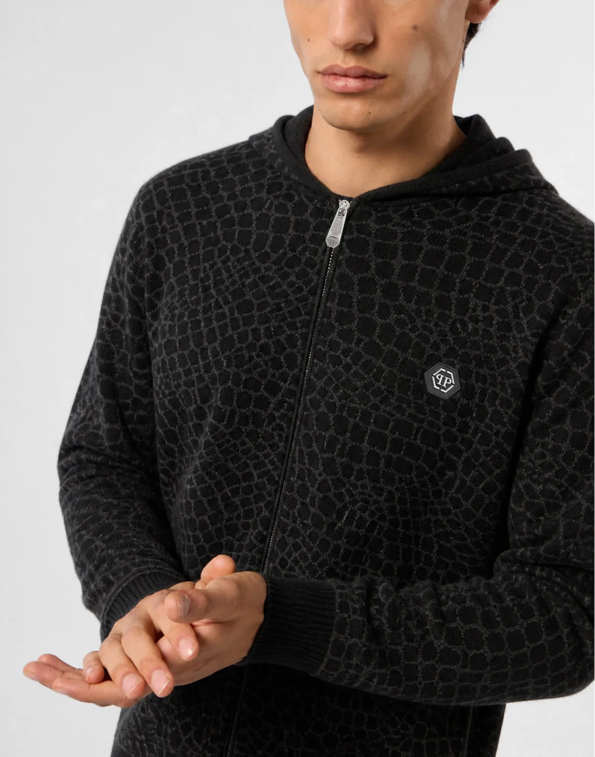 Wool Cashmere Zip Hoodie Cocco, цвет: Черный