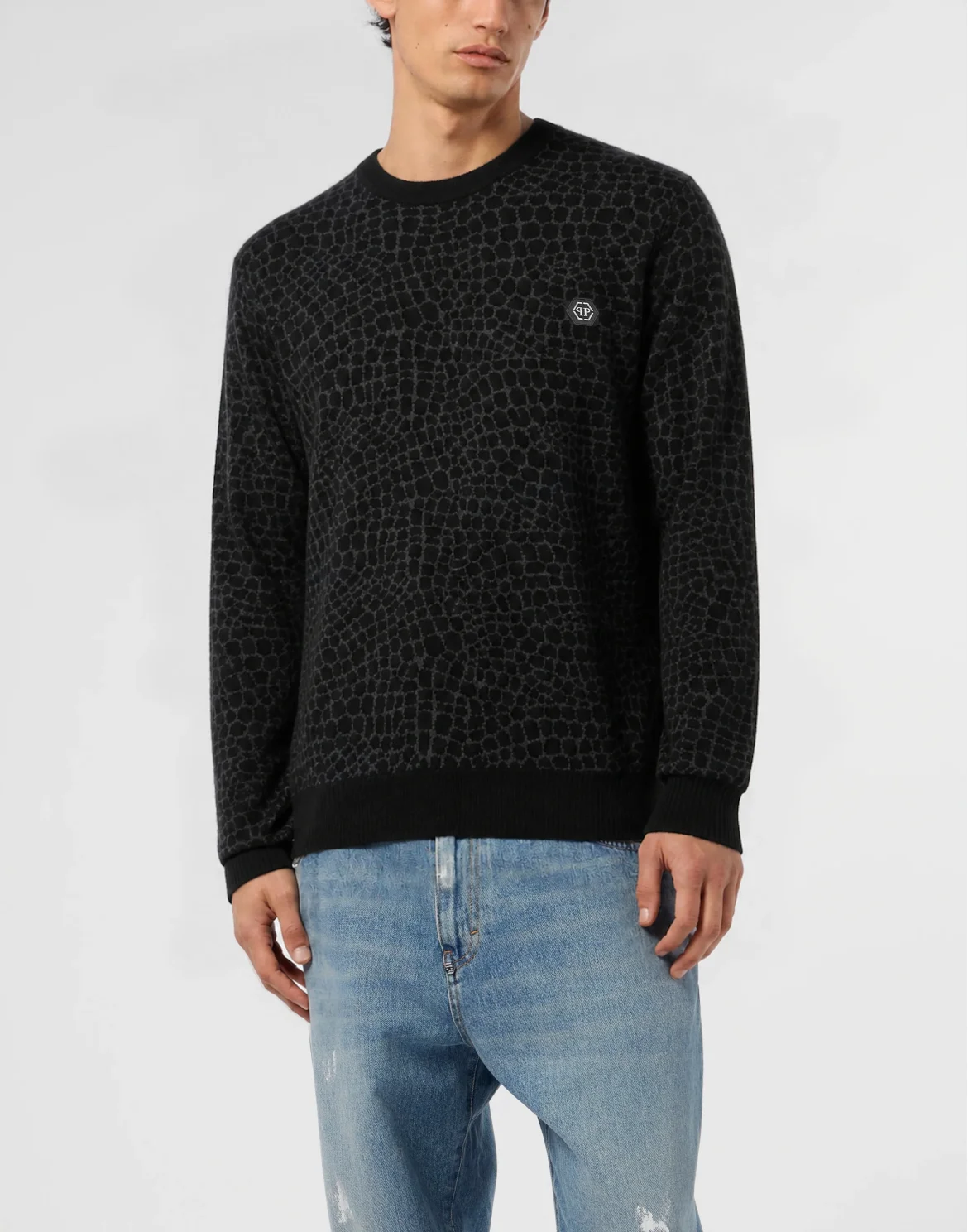 Wool Cashmere Round Neck Pullover Cocco, цвет: Черный
