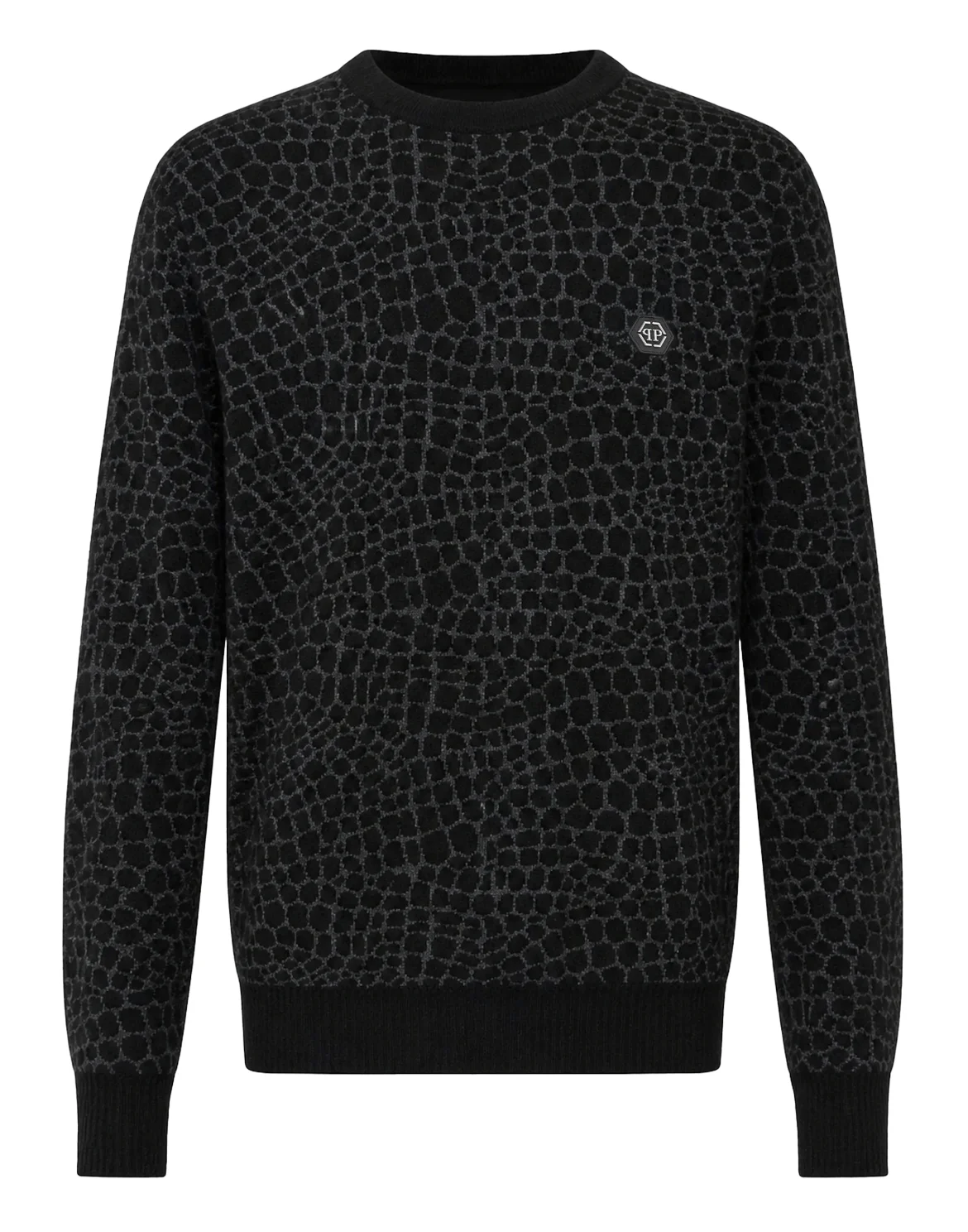 Wool Cashmere Round Neck Pullover Cocco, цвет: Черный