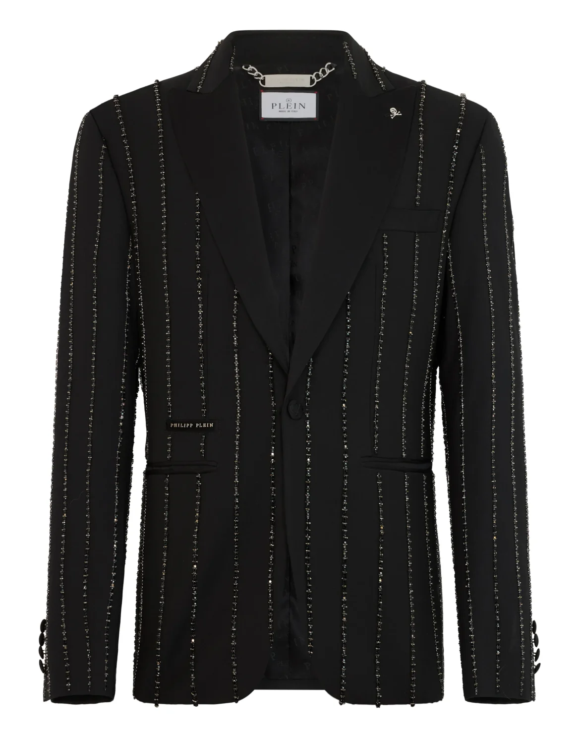 Lord Fit Blazer Pinstripe Stones, цвет: Черный