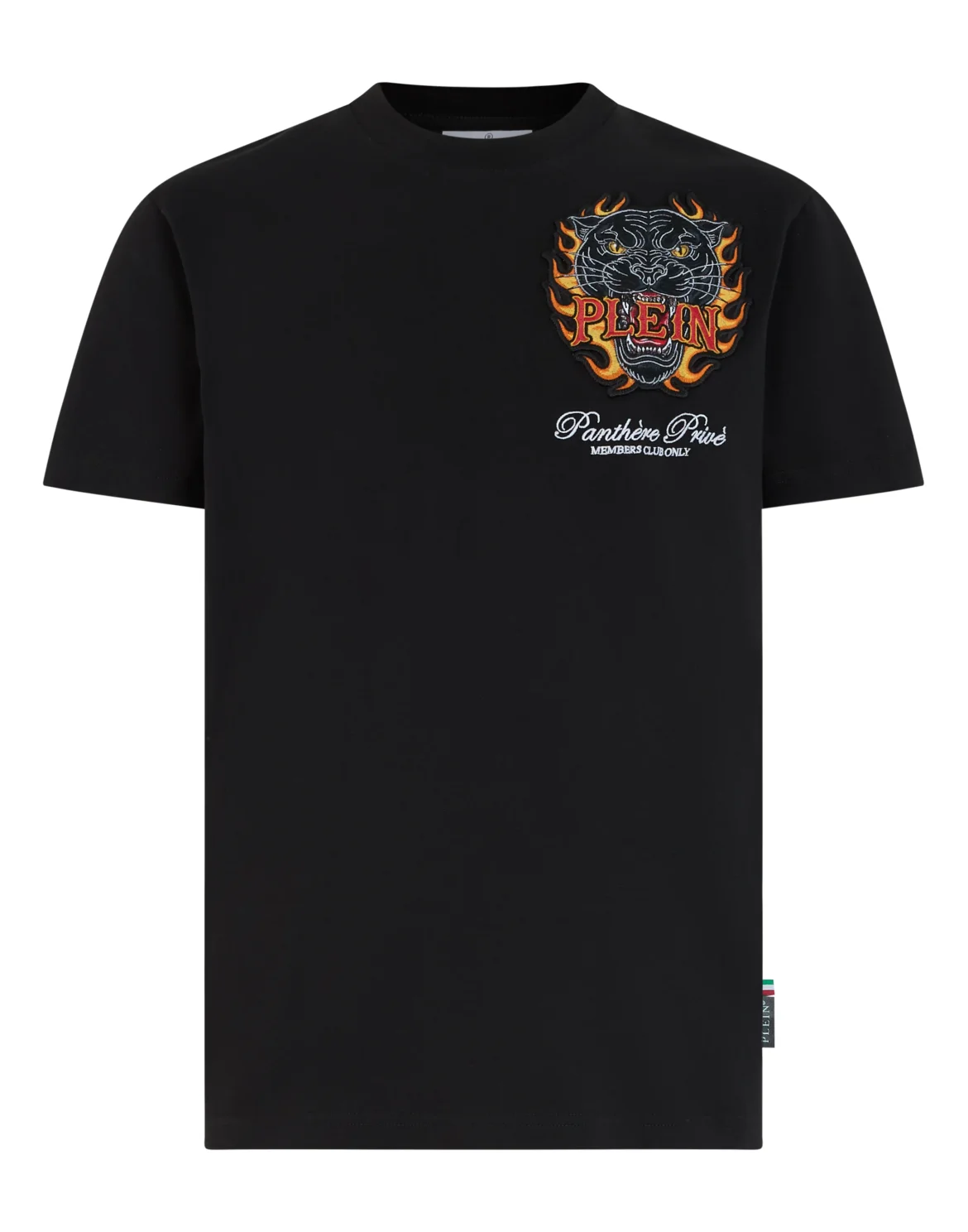 Round Neck T-Shirt Urban Jungle Panther Chest, цвет: Черный