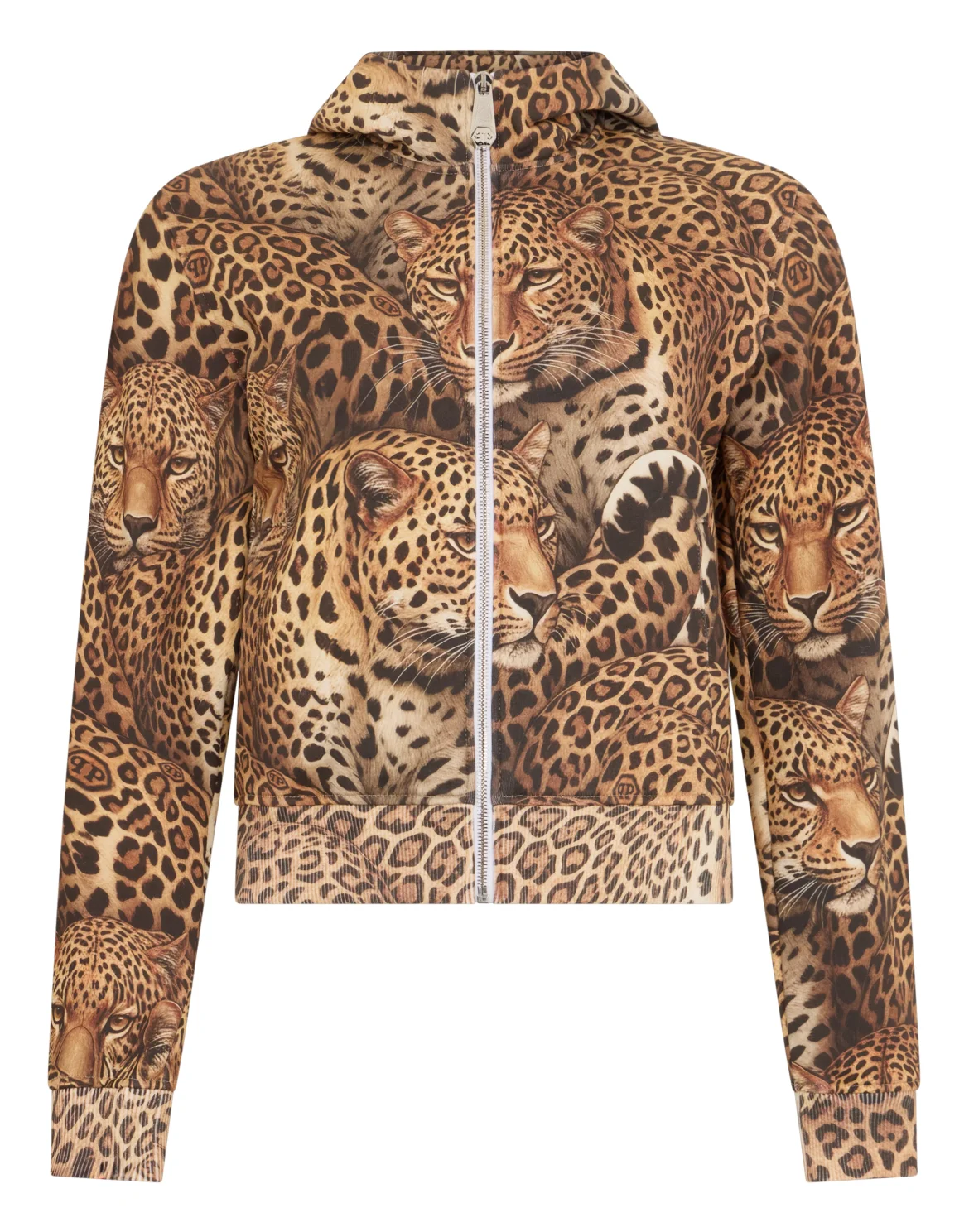 Zip Hoodie All-Over Panther, цвет: Бежевый