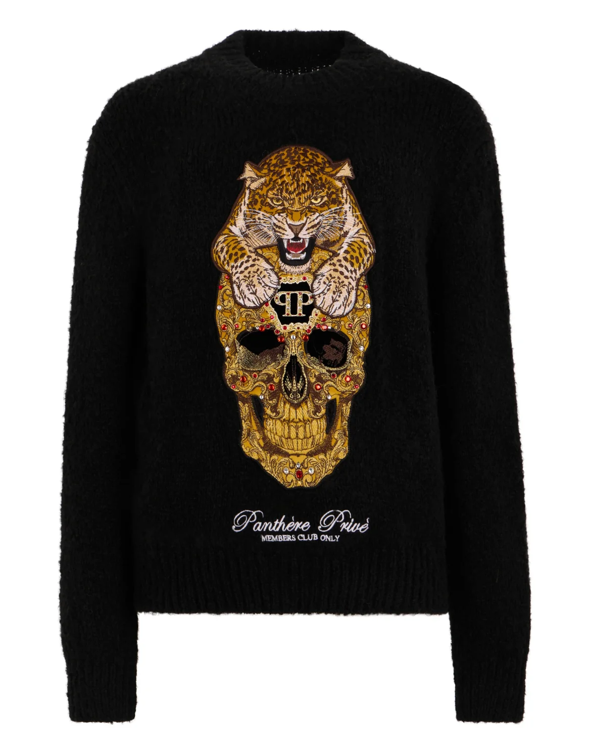 Roundneck Pullover Panther Skull, цвет: Золотой