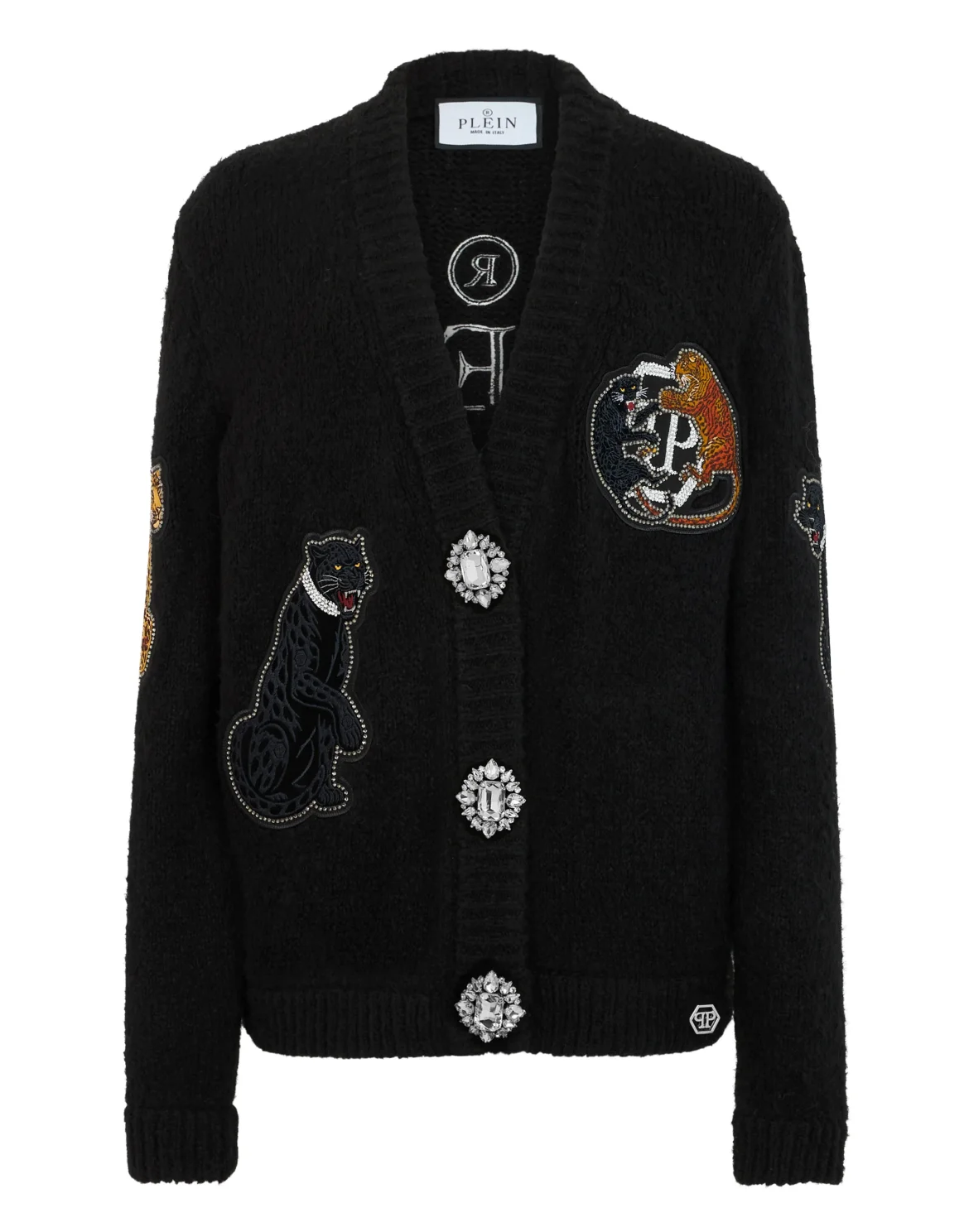 Cardigan Panthere Prive Patches, цвет: Черный