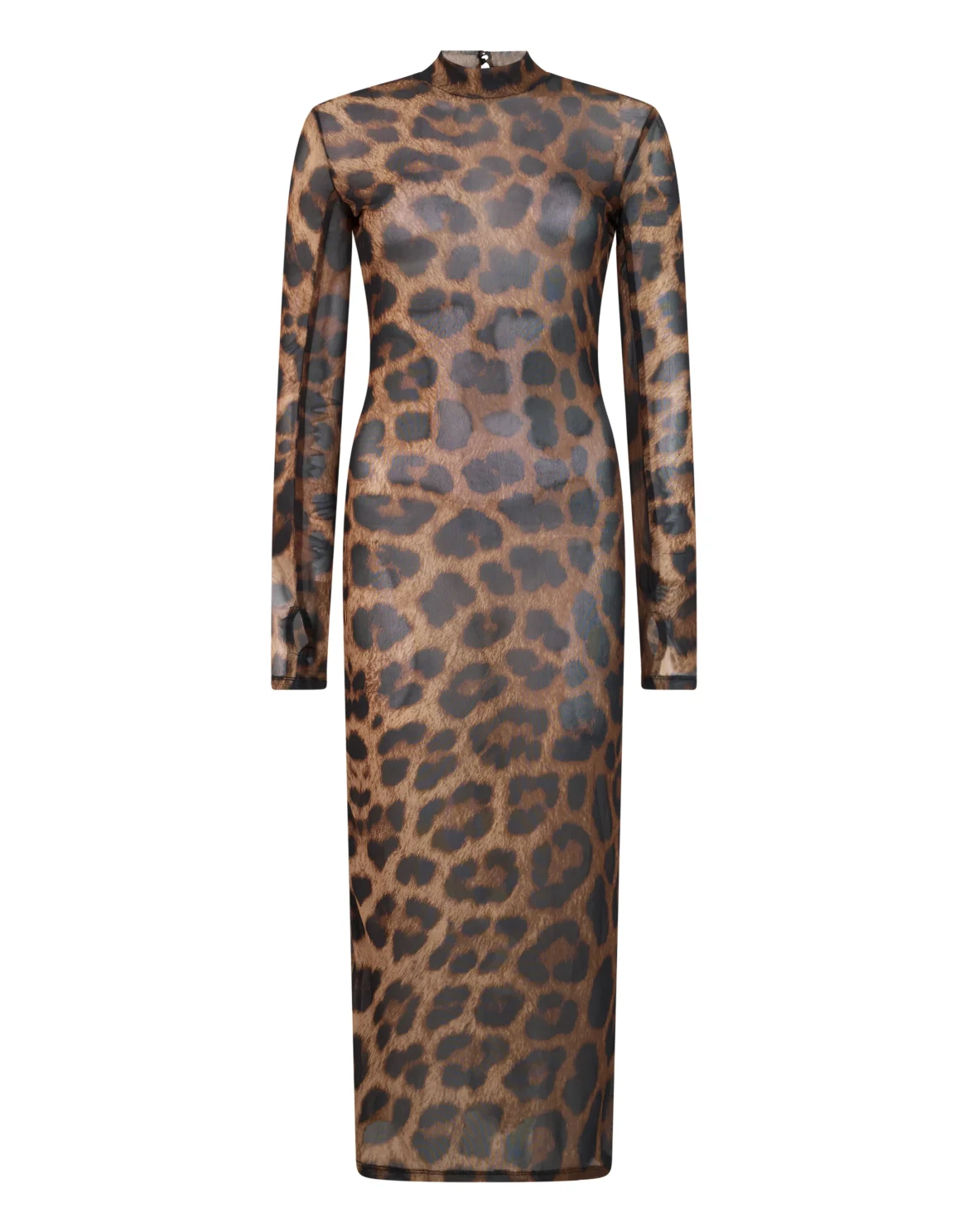 Open Back Tulle Dress Leopard, цвет: Леопард
