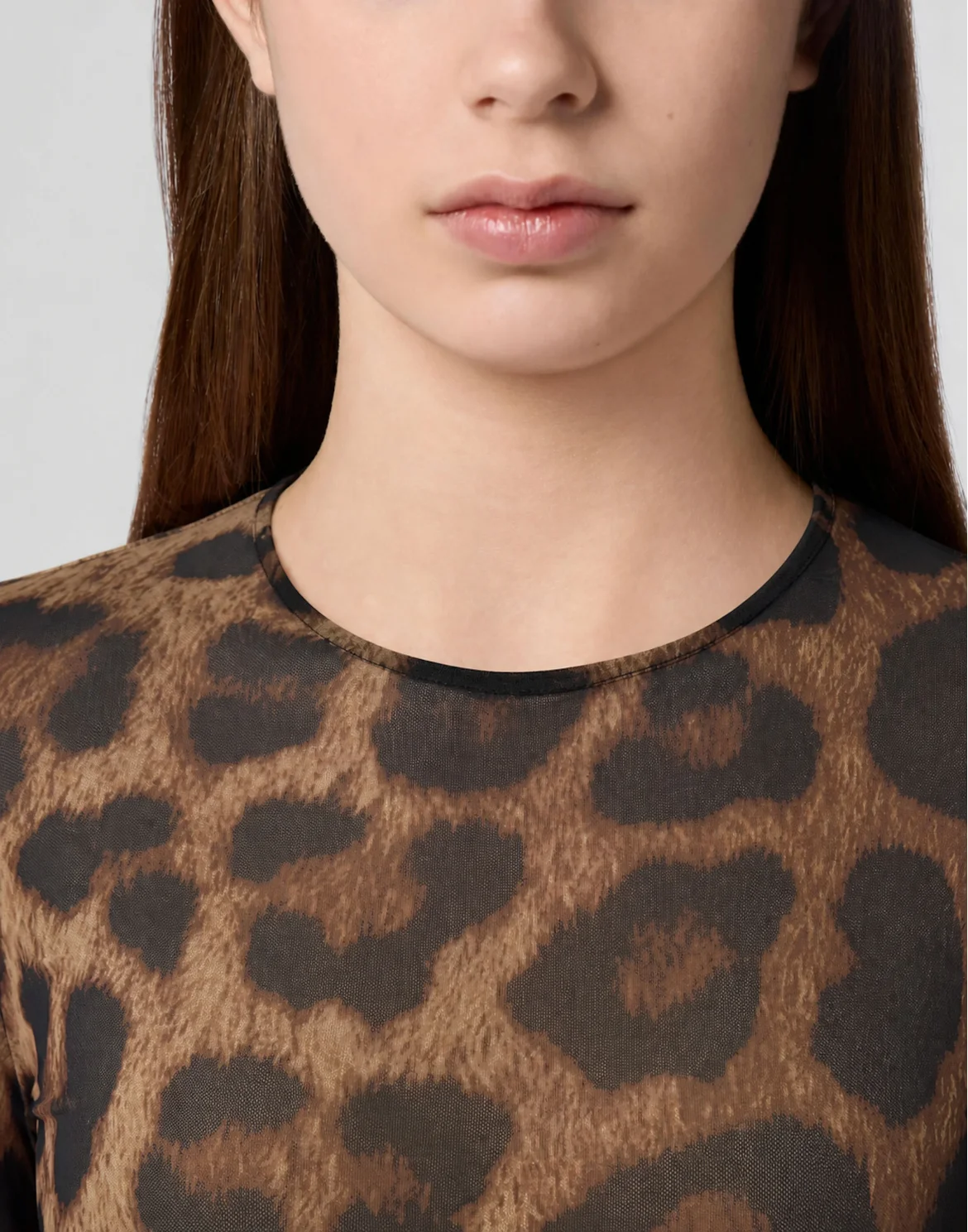 Tulle Bodysuit Leopard, цвет: Леопард