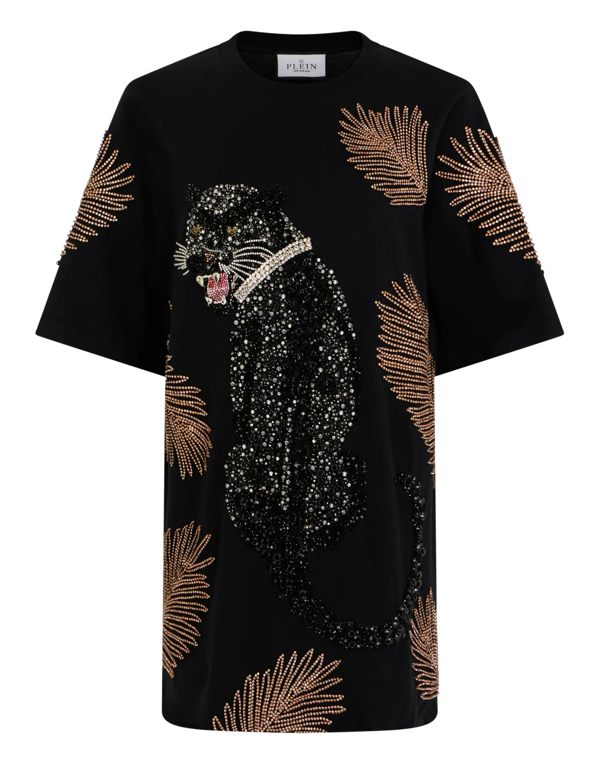 T-Shirt Mini Dress Panthere Prive, цвет: Черный