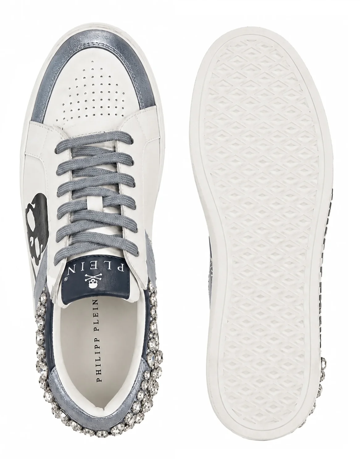 Low-Top Sneakers Skull Stones, цвет: Голубой