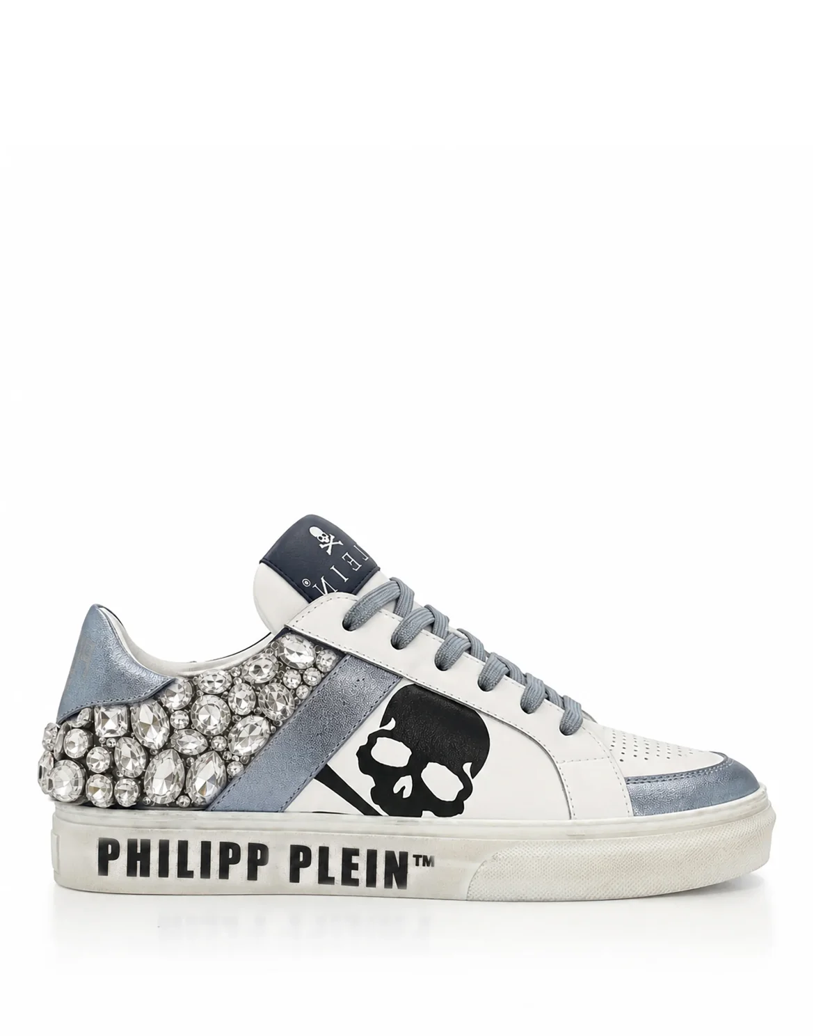 Low-Top Sneakers Skull Stones, цвет: Голубой