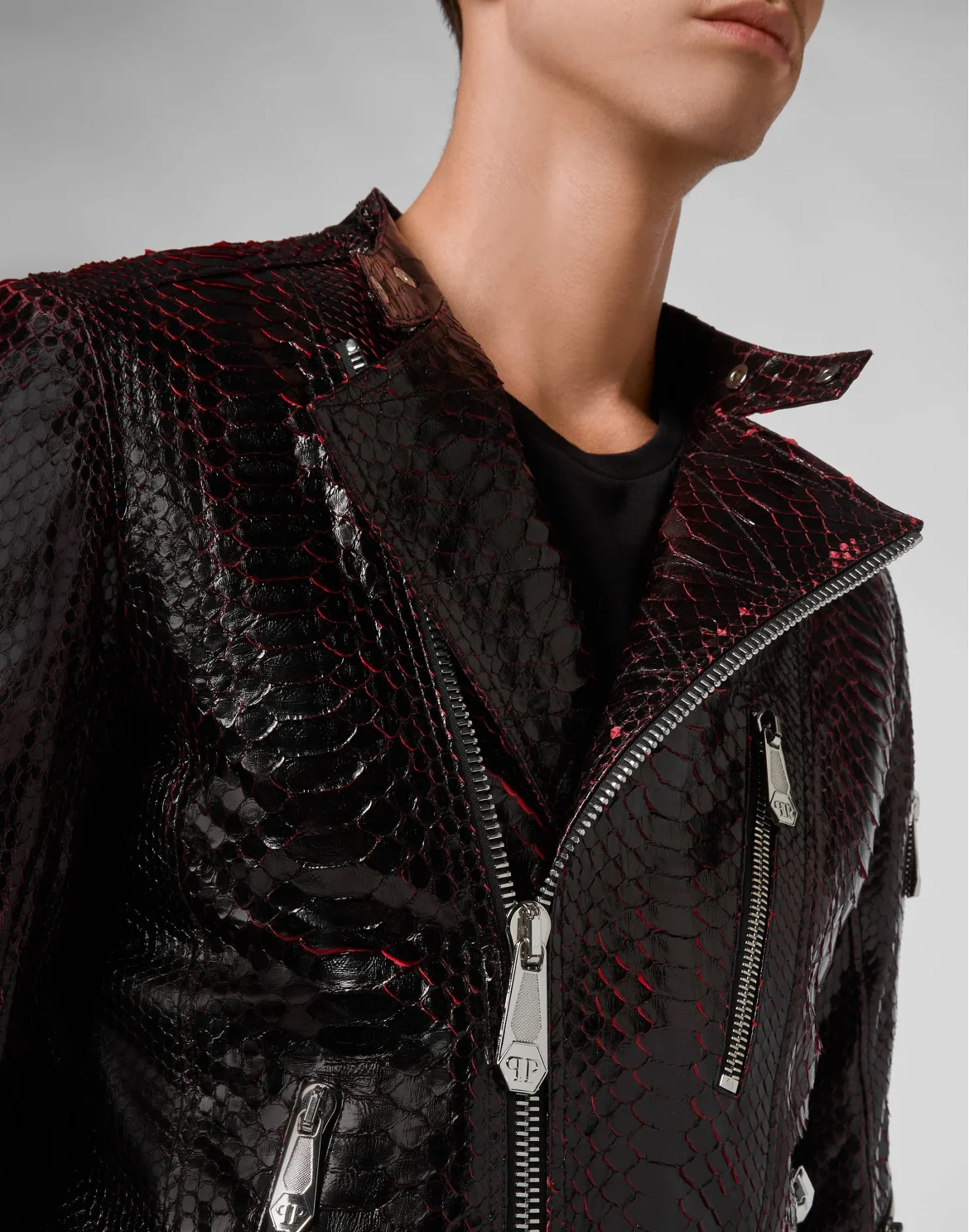 Leather Biker Luxury, цвет: Красный