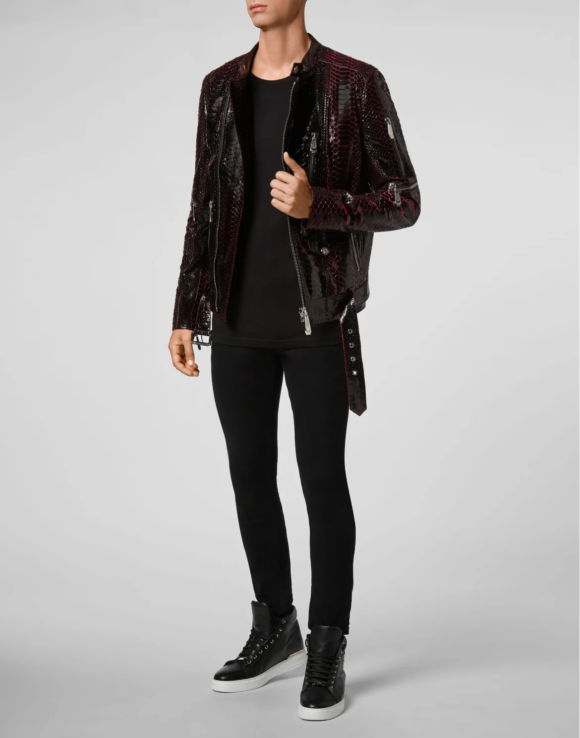 Leather Biker Luxury, цвет: Красный