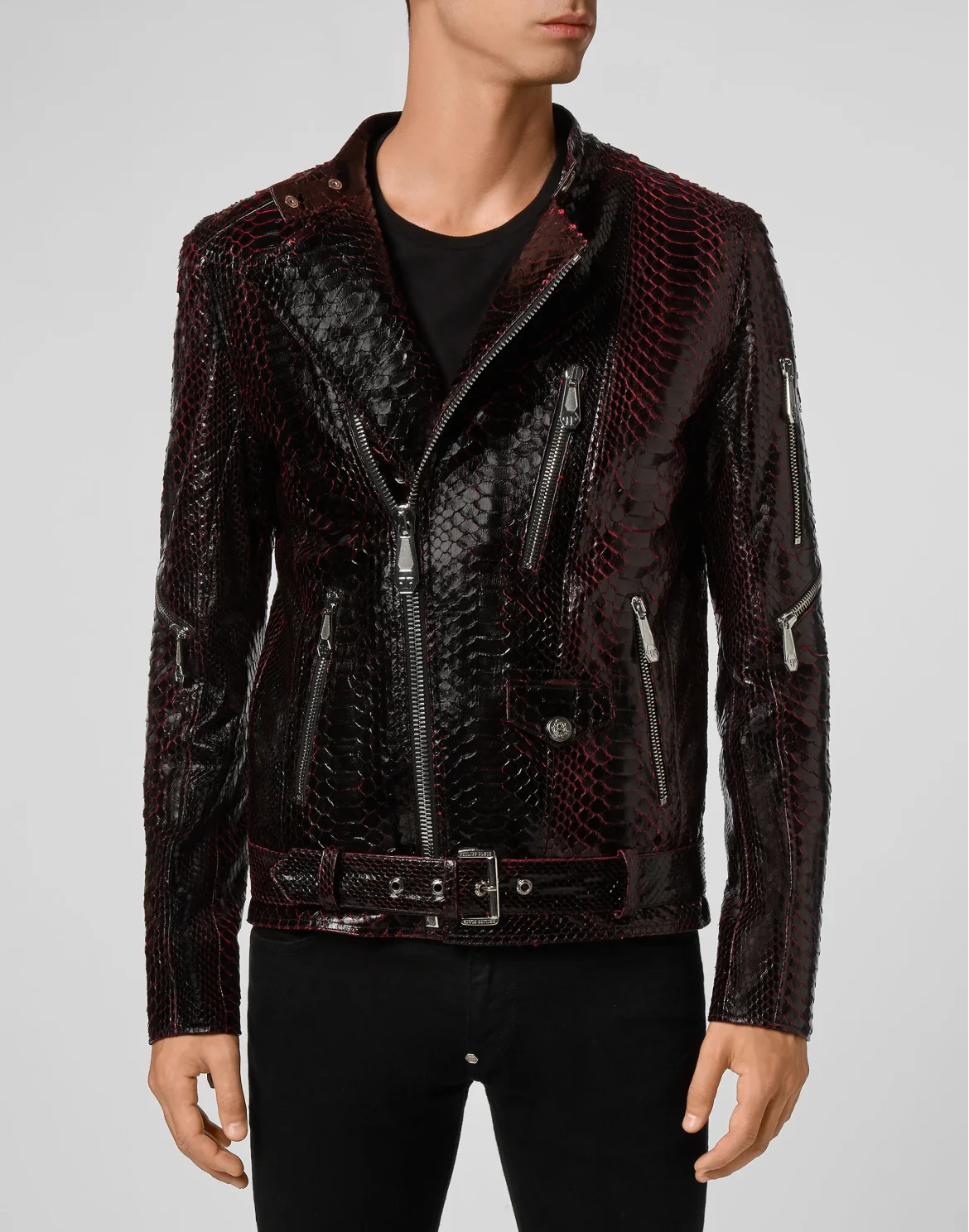 Leather Biker Luxury, цвет: Красный